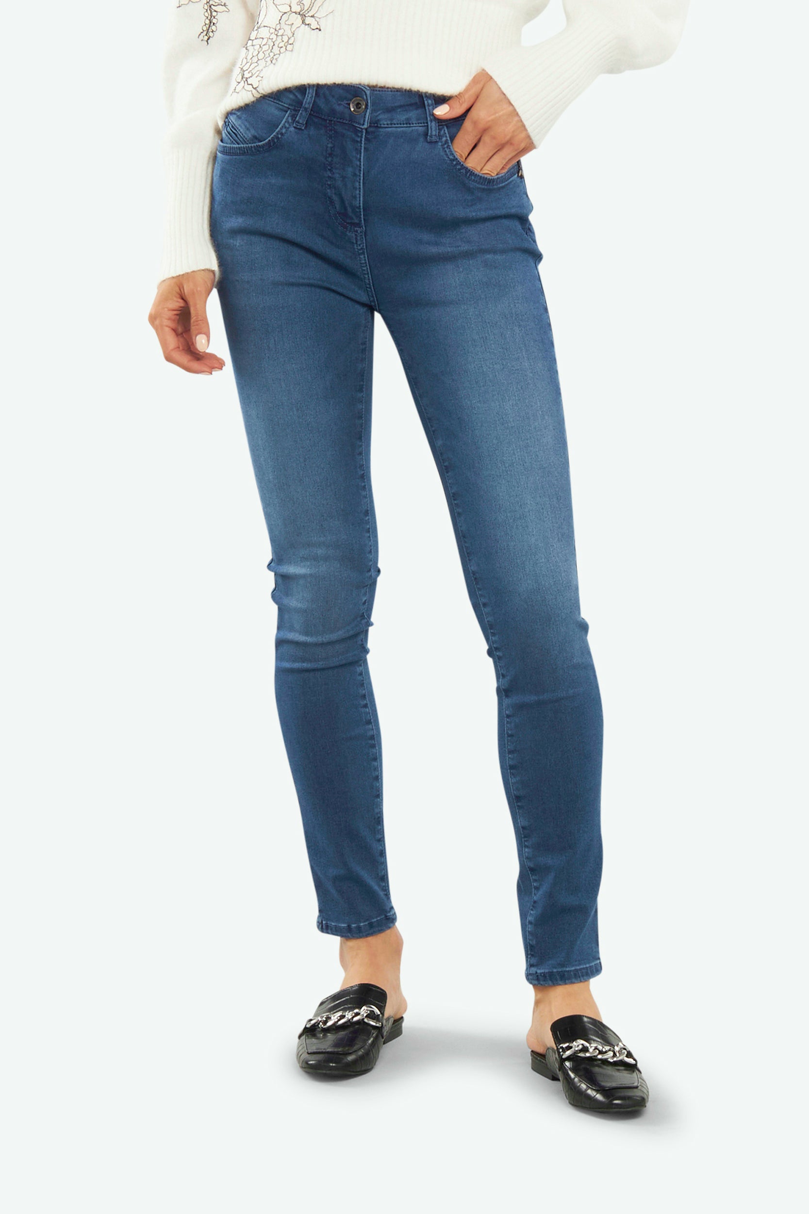 Patrizia Pepe Dunkelblaue Jeans