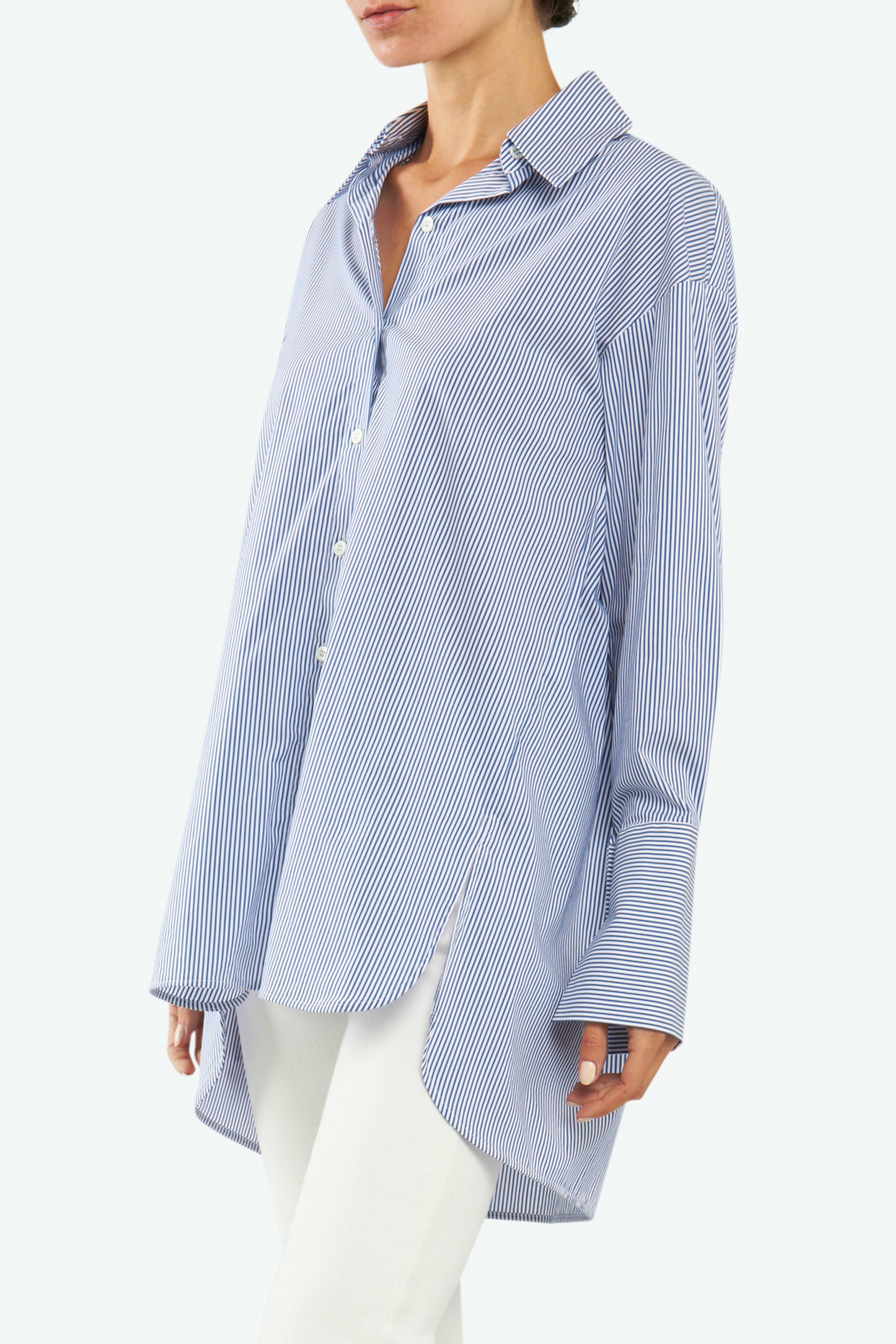 Patrizia Pepe Basic Hellblaues Hemd