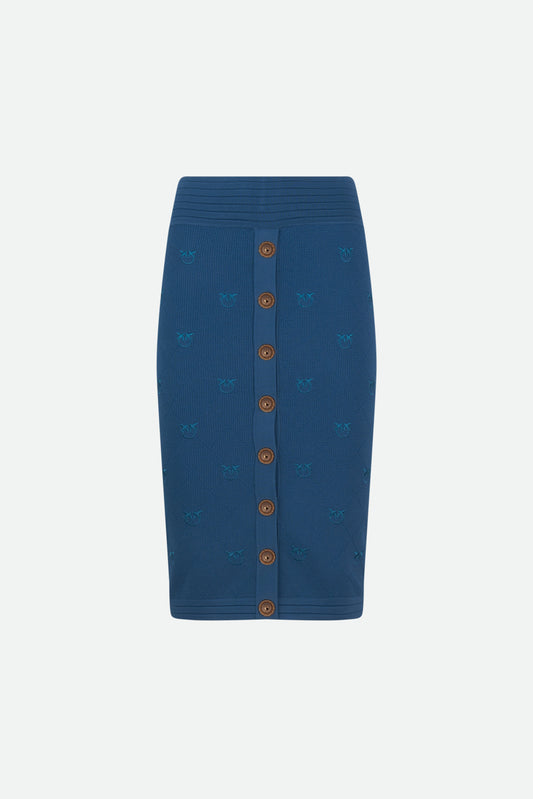 Pinko Longuette Jacquard Blau
