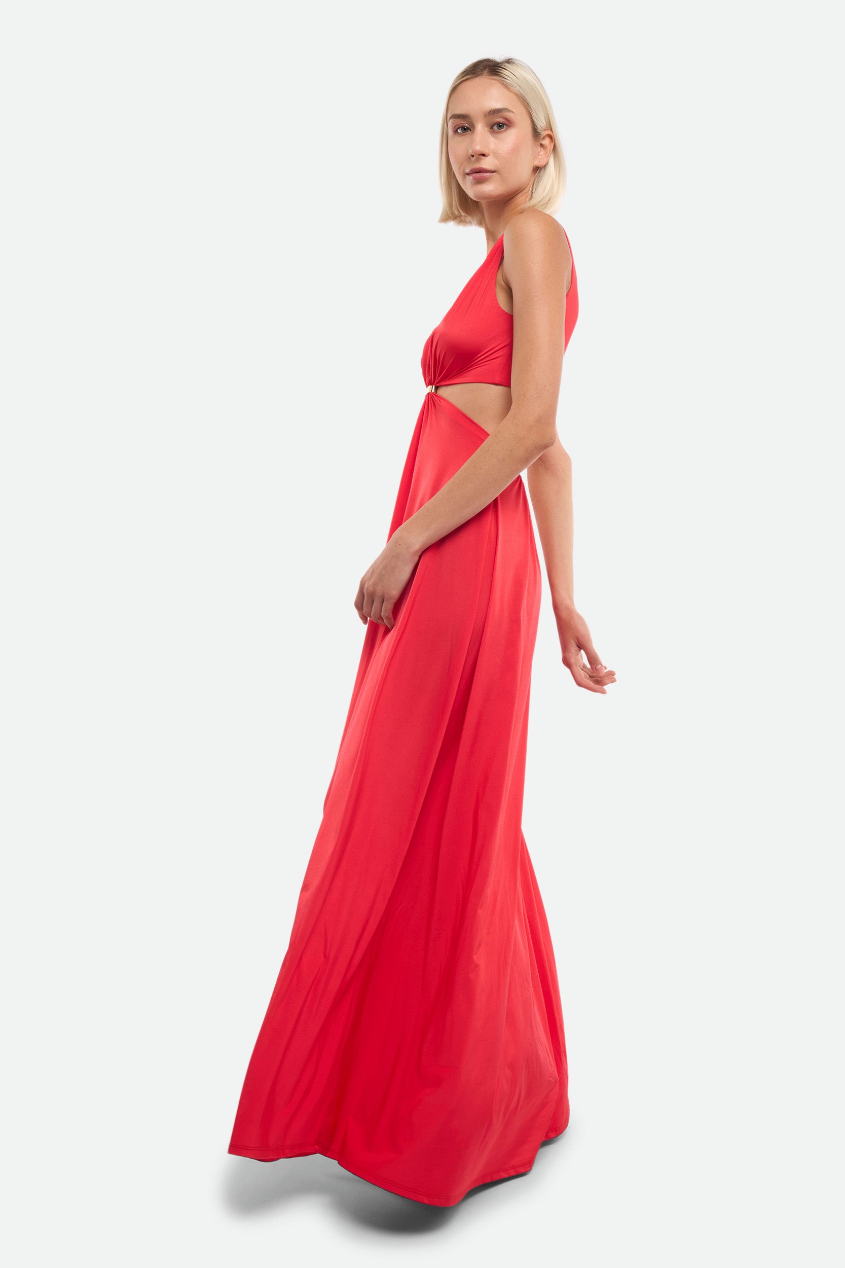 Pinko Langes rotes Kleid