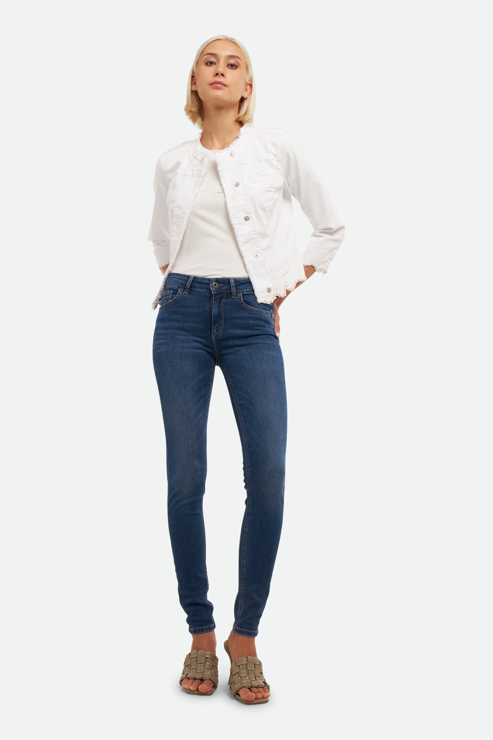 Weiße Jeansjacke von Liu Jo