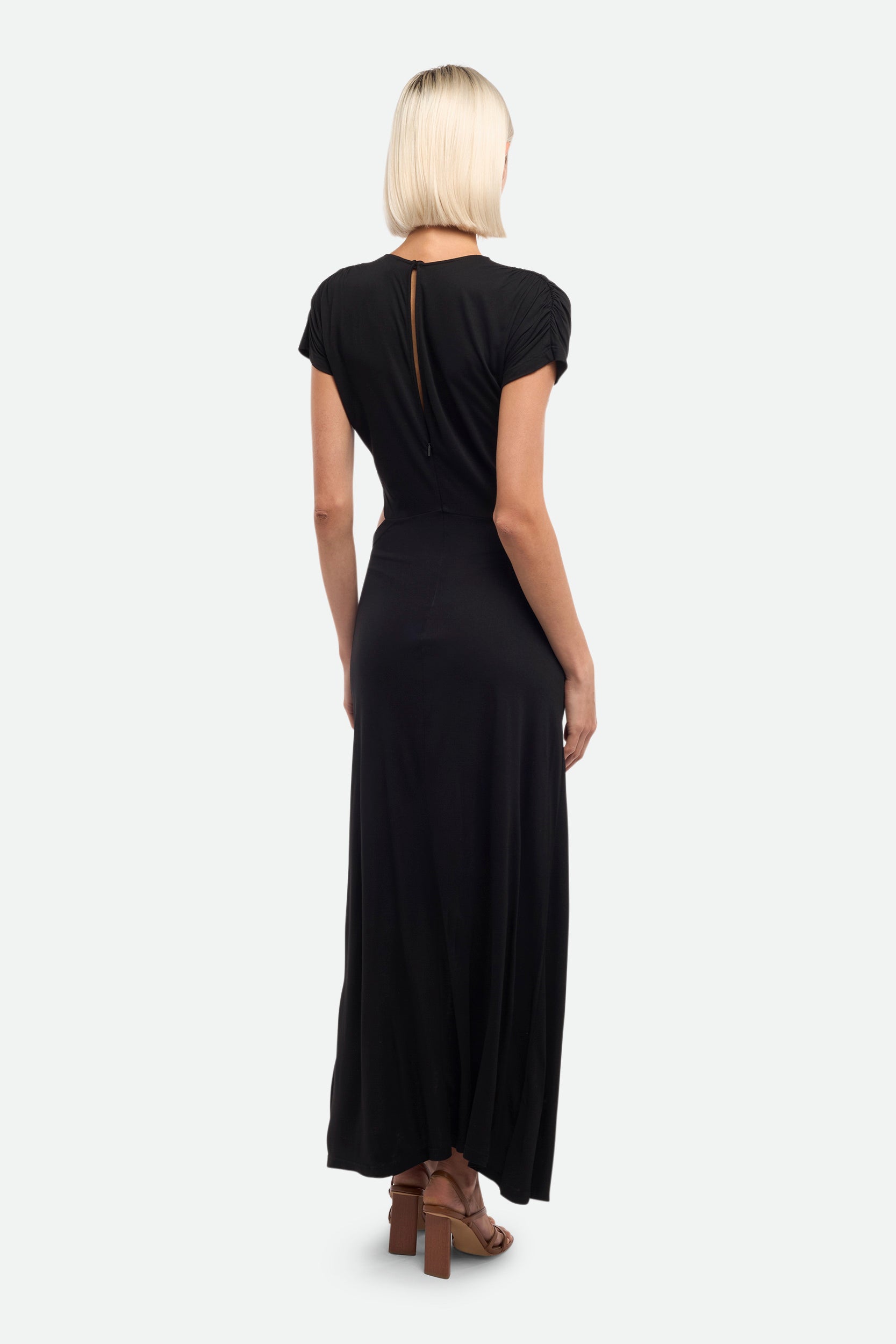 Pinko Langes schwarzes Kleid