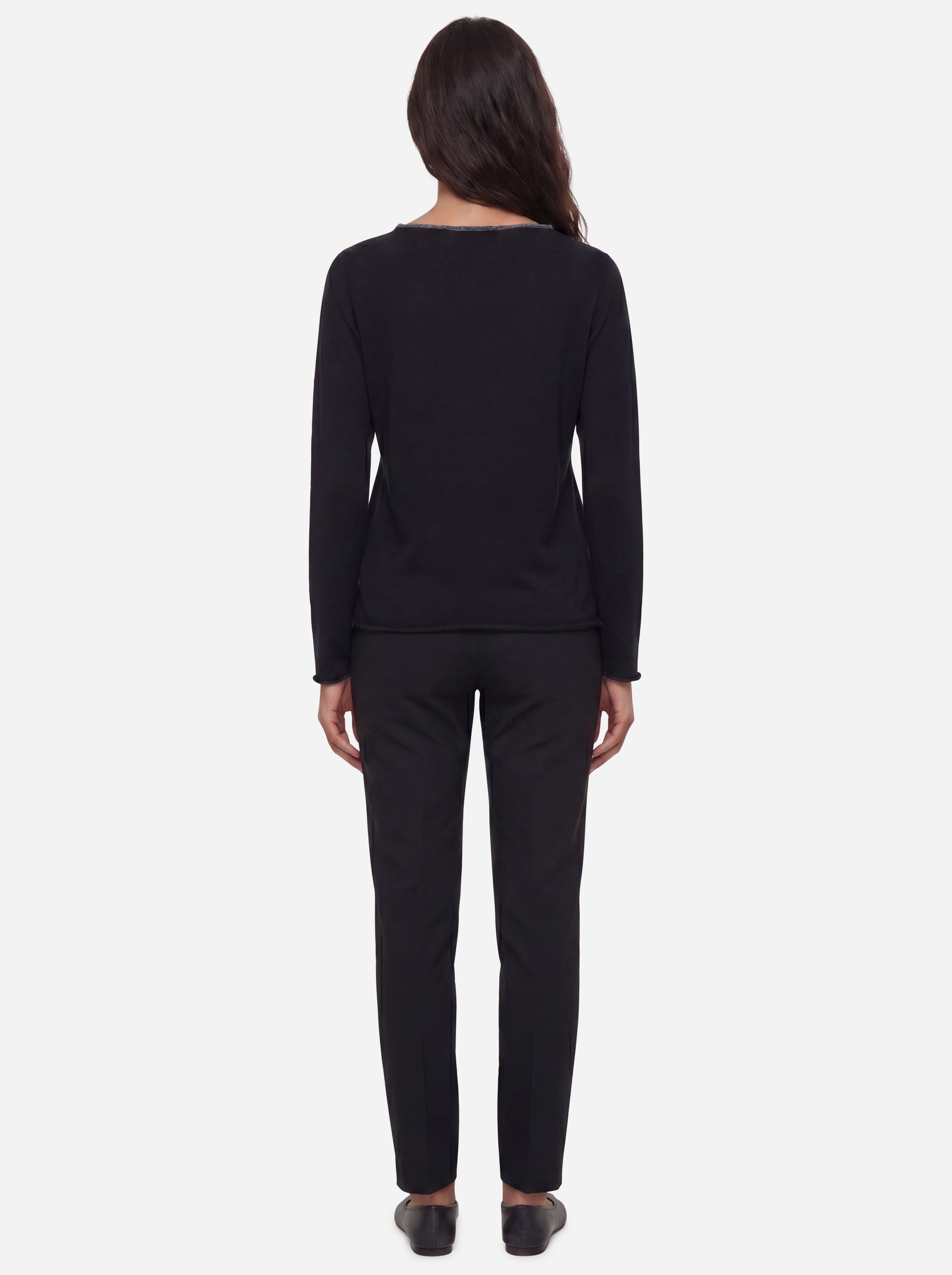 Fabiana Filippi Maglia Nera Scollo a V