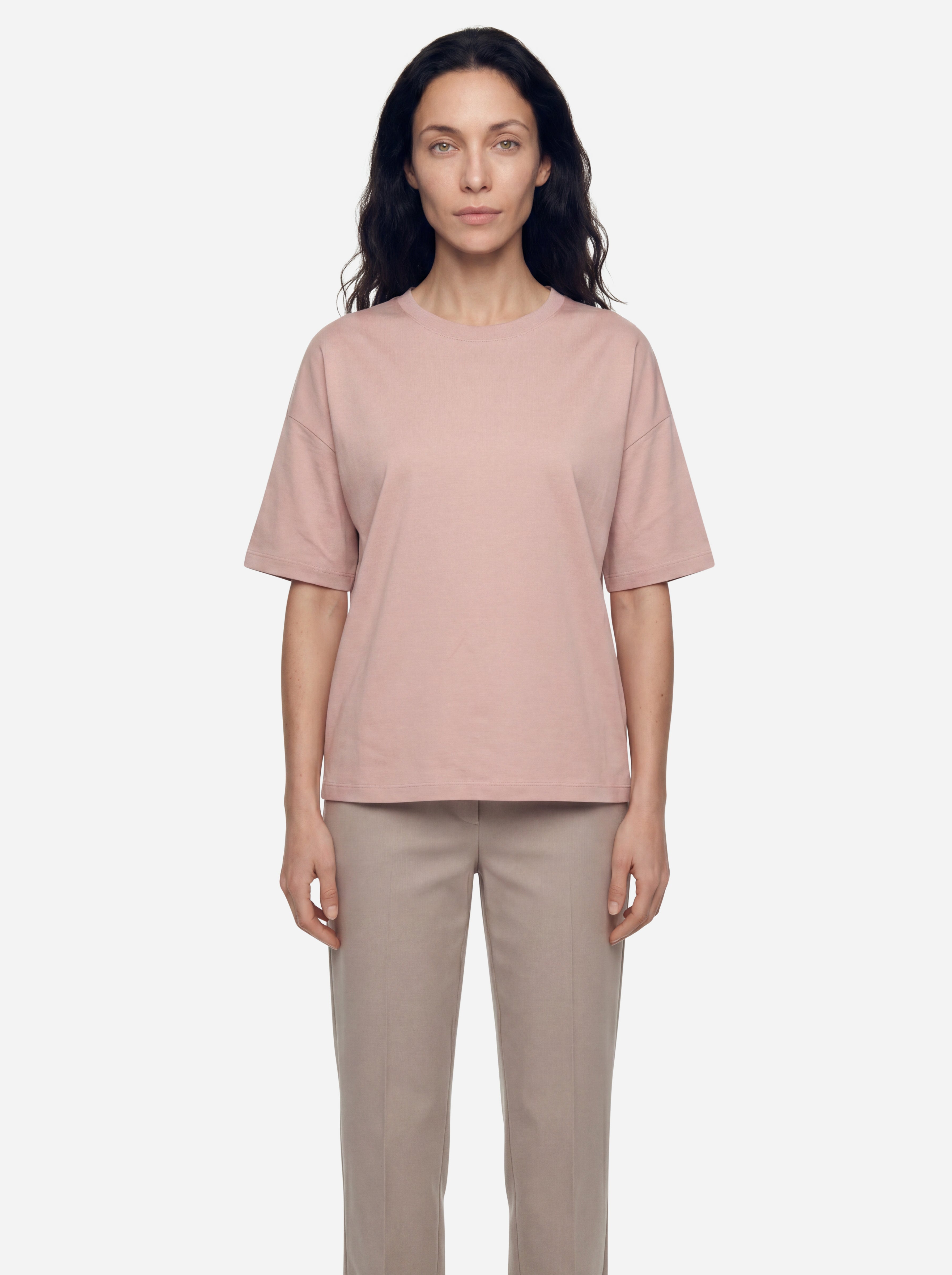 Fabiana Filippi Tshirt Rosa in Cotone Basic