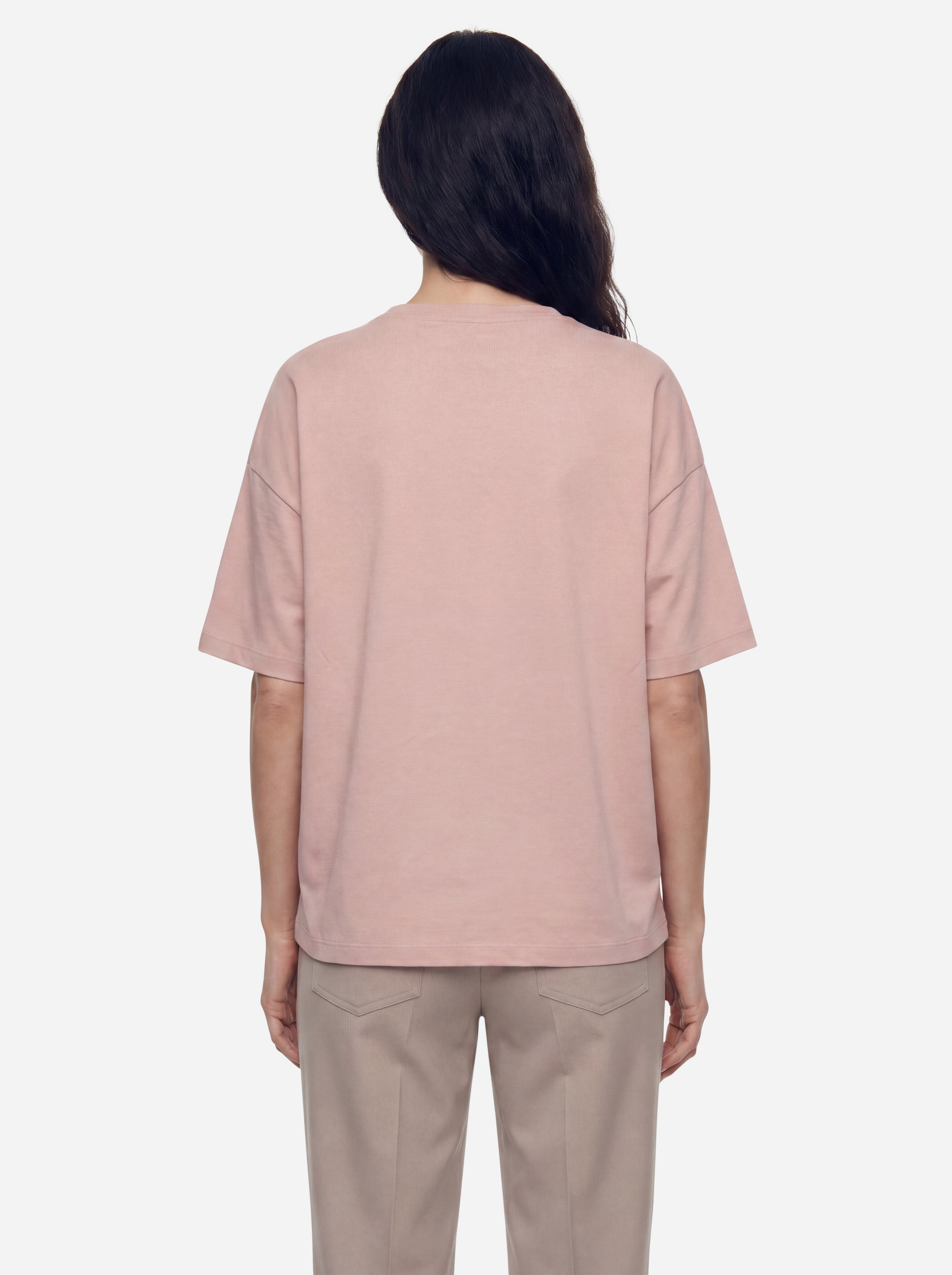 Fabiana Filippi Tshirt Rosa in Cotone Basic