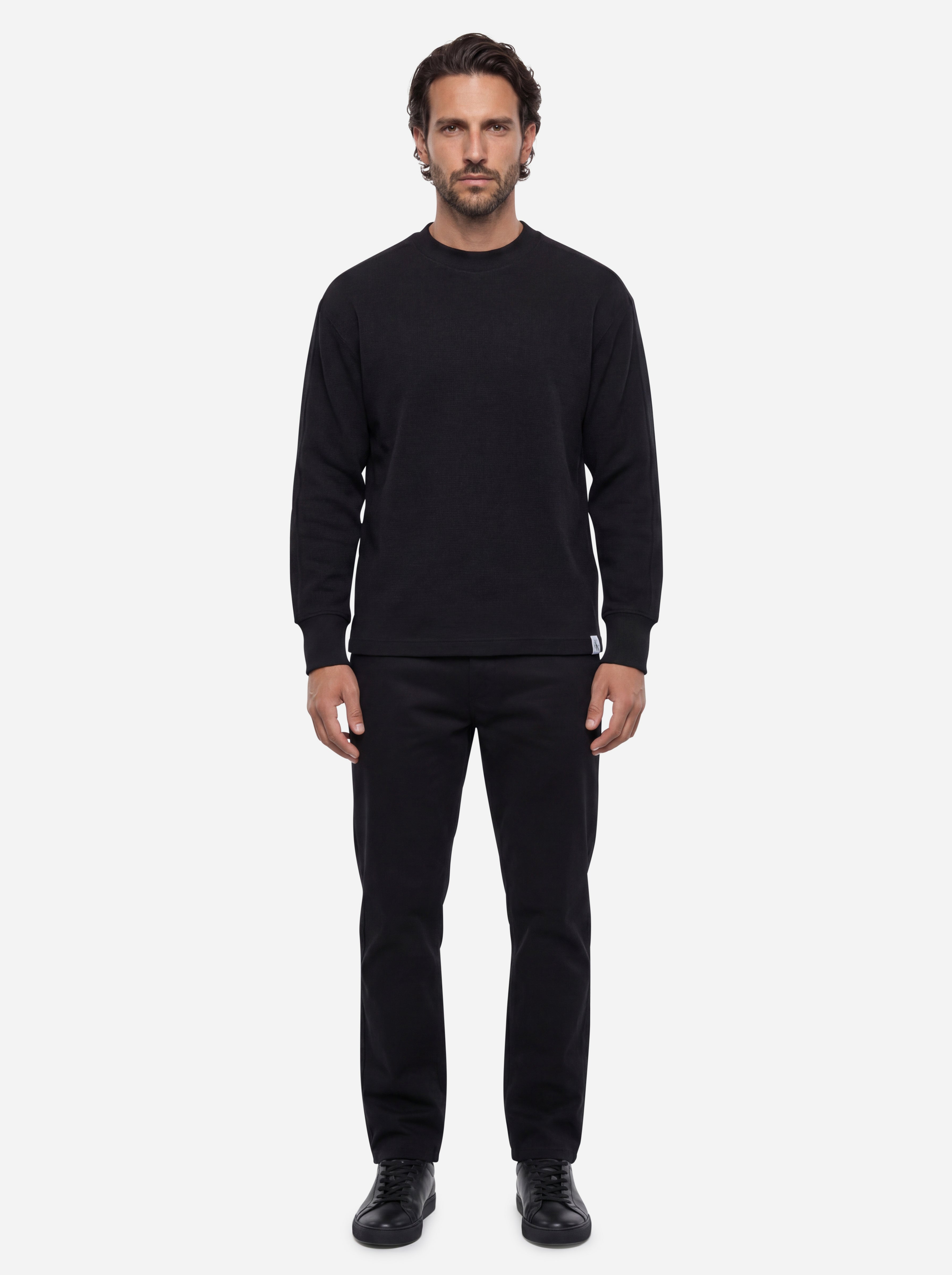 Calvin Klein Jeans Tshirt Nera in Cotone