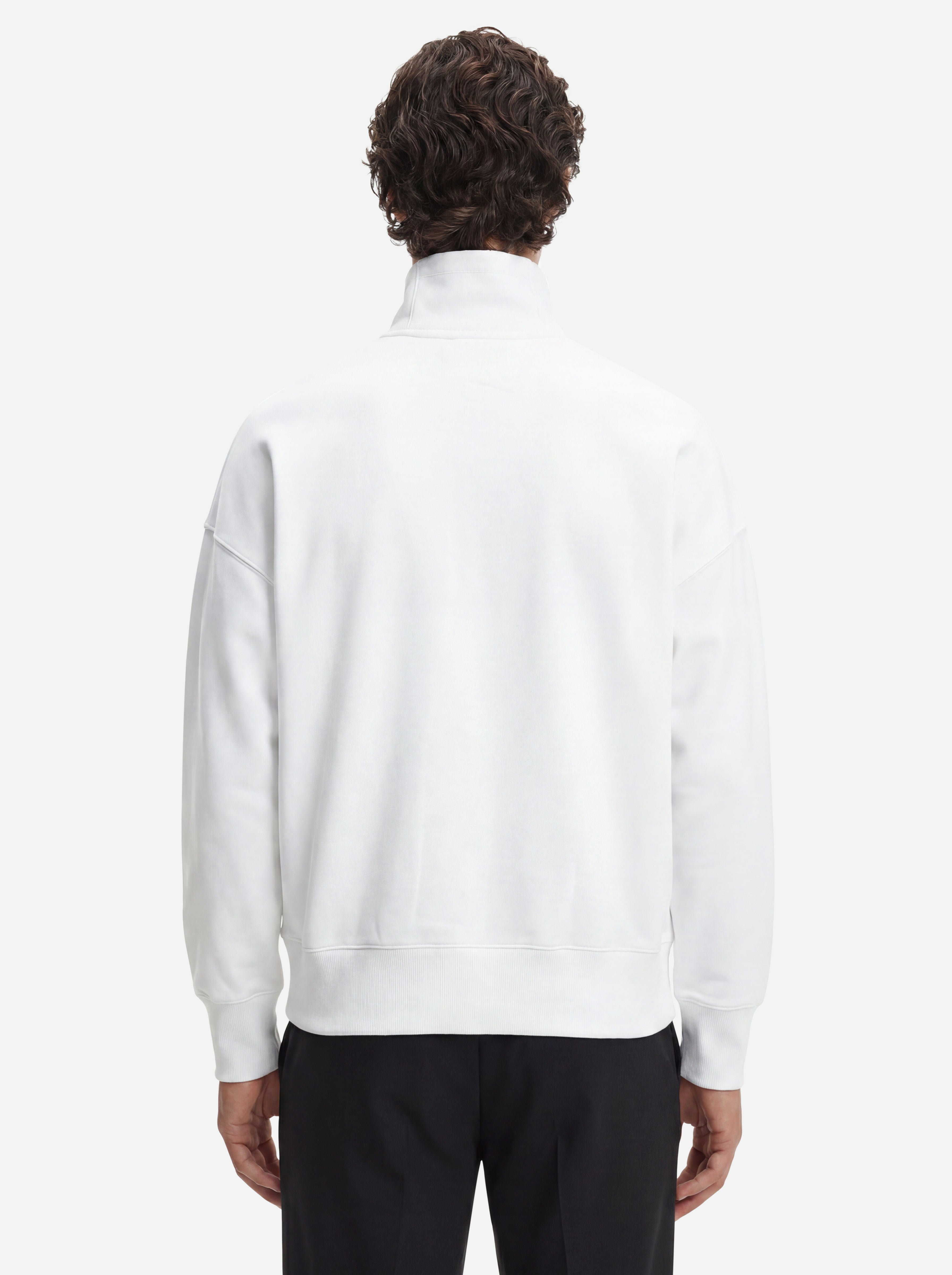 Calvin Klein Jeans Felpa con Zip Bianca