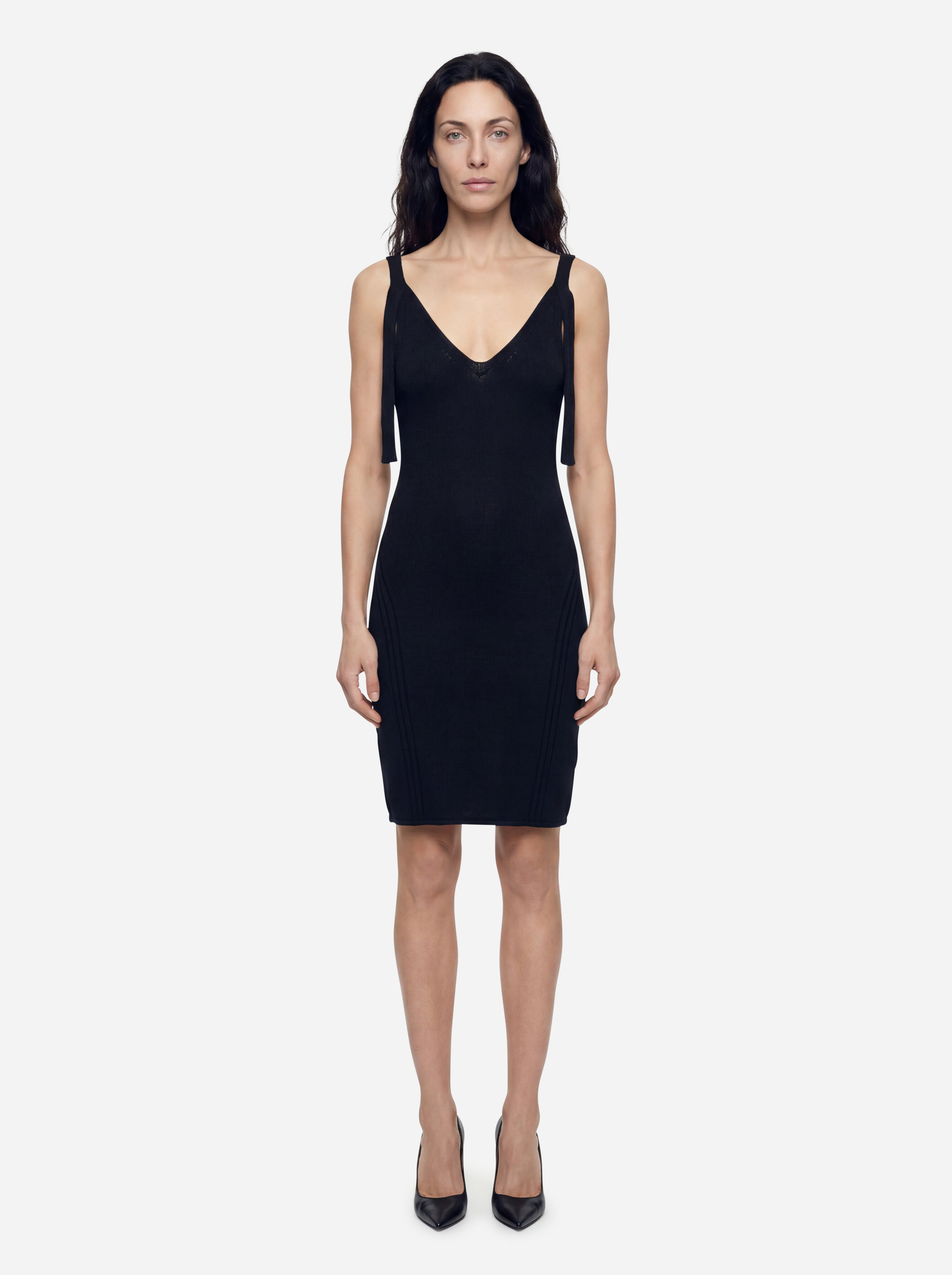 Calvin Klein Jeans Abito Tubino in Maglia Nero