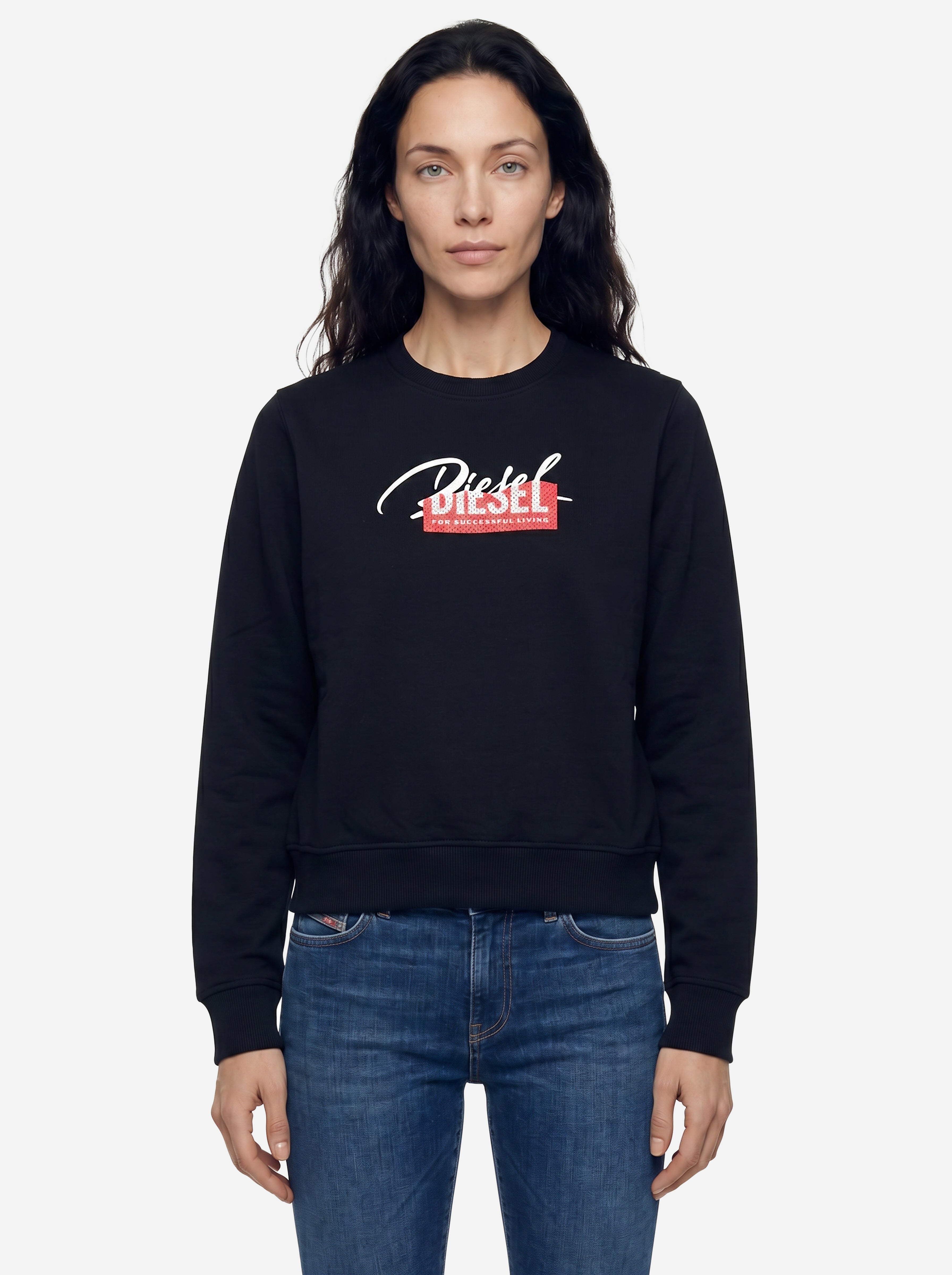 Diesel Felpa con Logo Nera