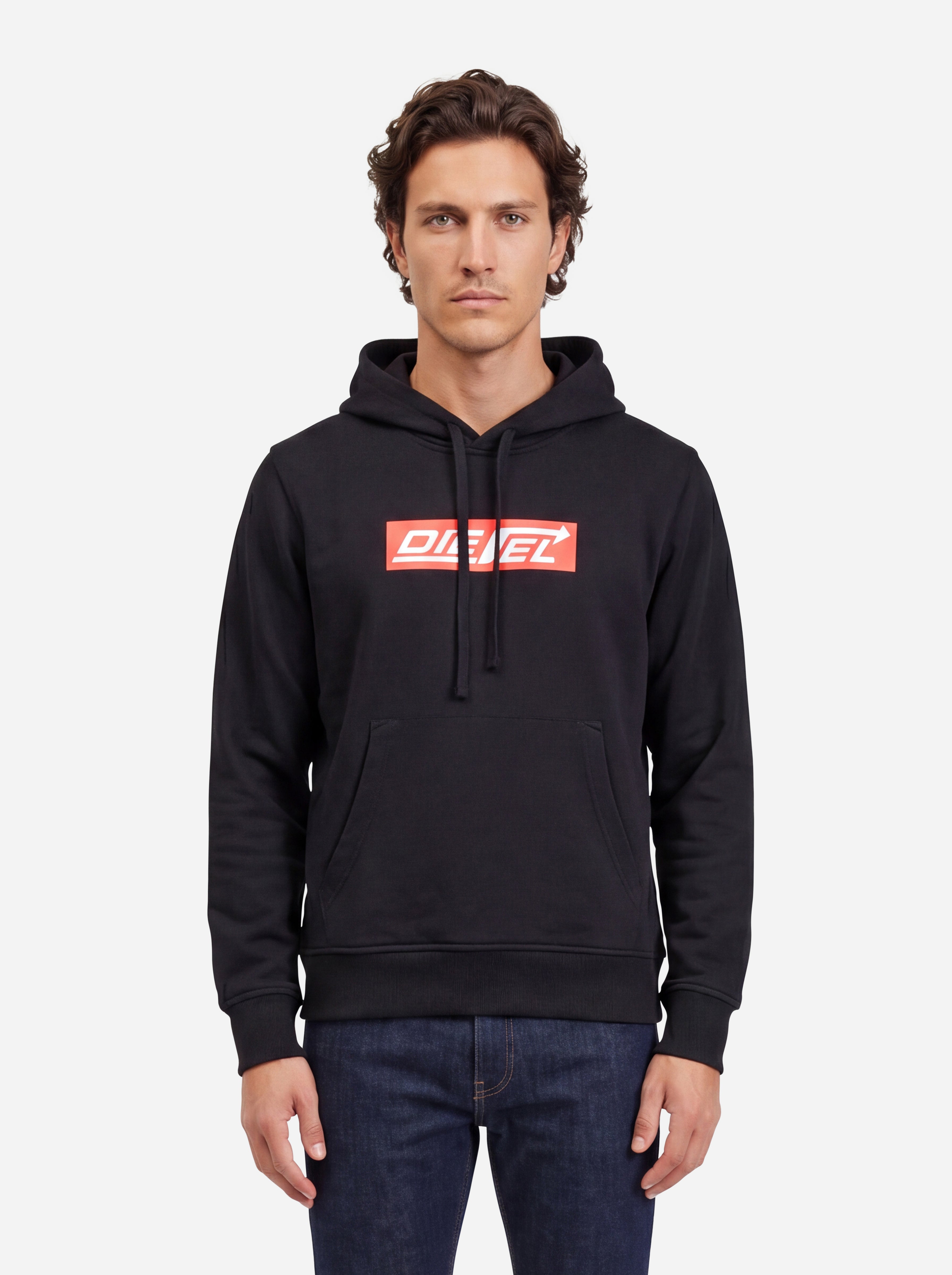 Diesel Felpa Con Cappuccio con Logo