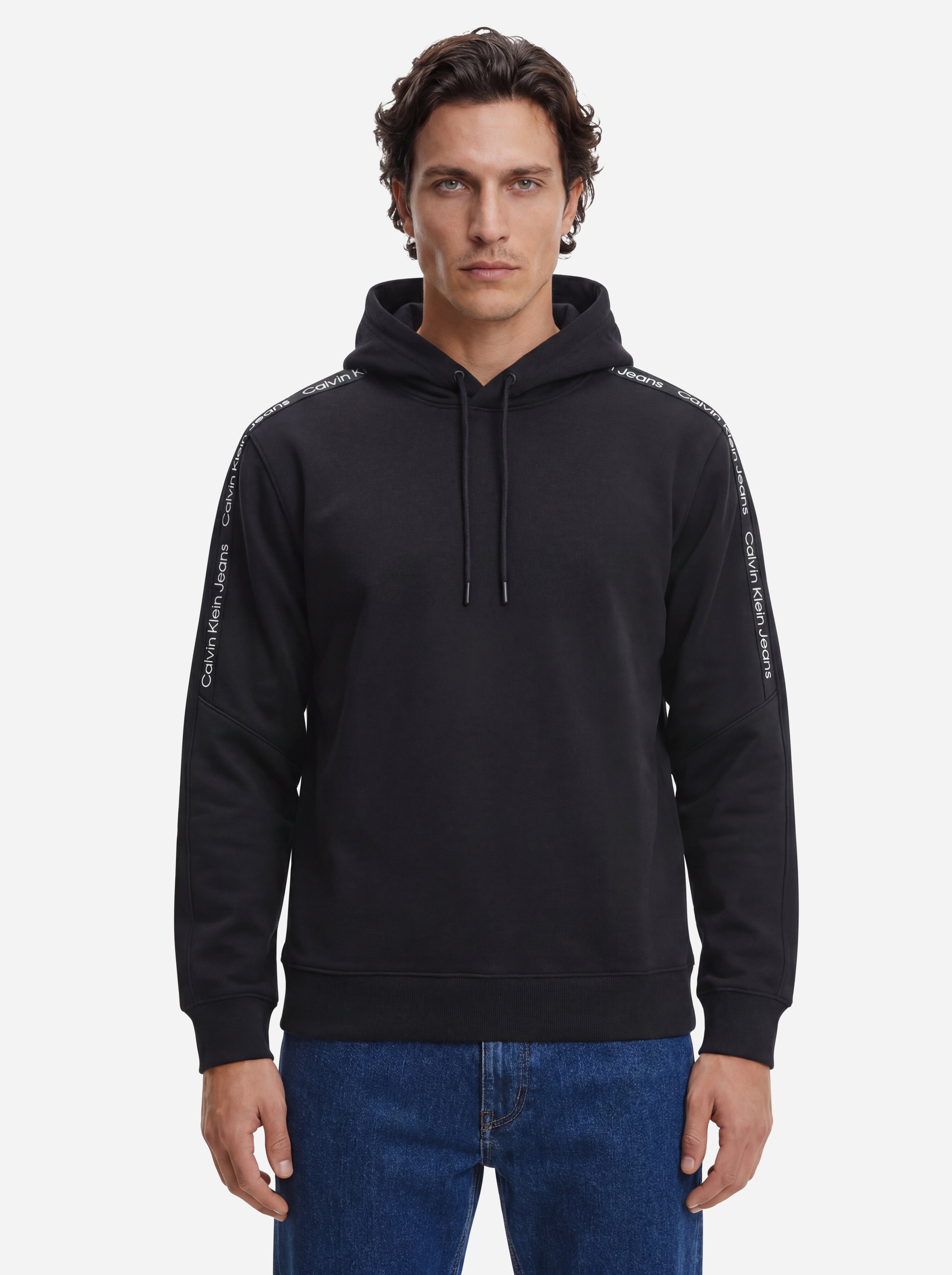 Calvin Klein Jeans Felpa Con Cappuccio Nera