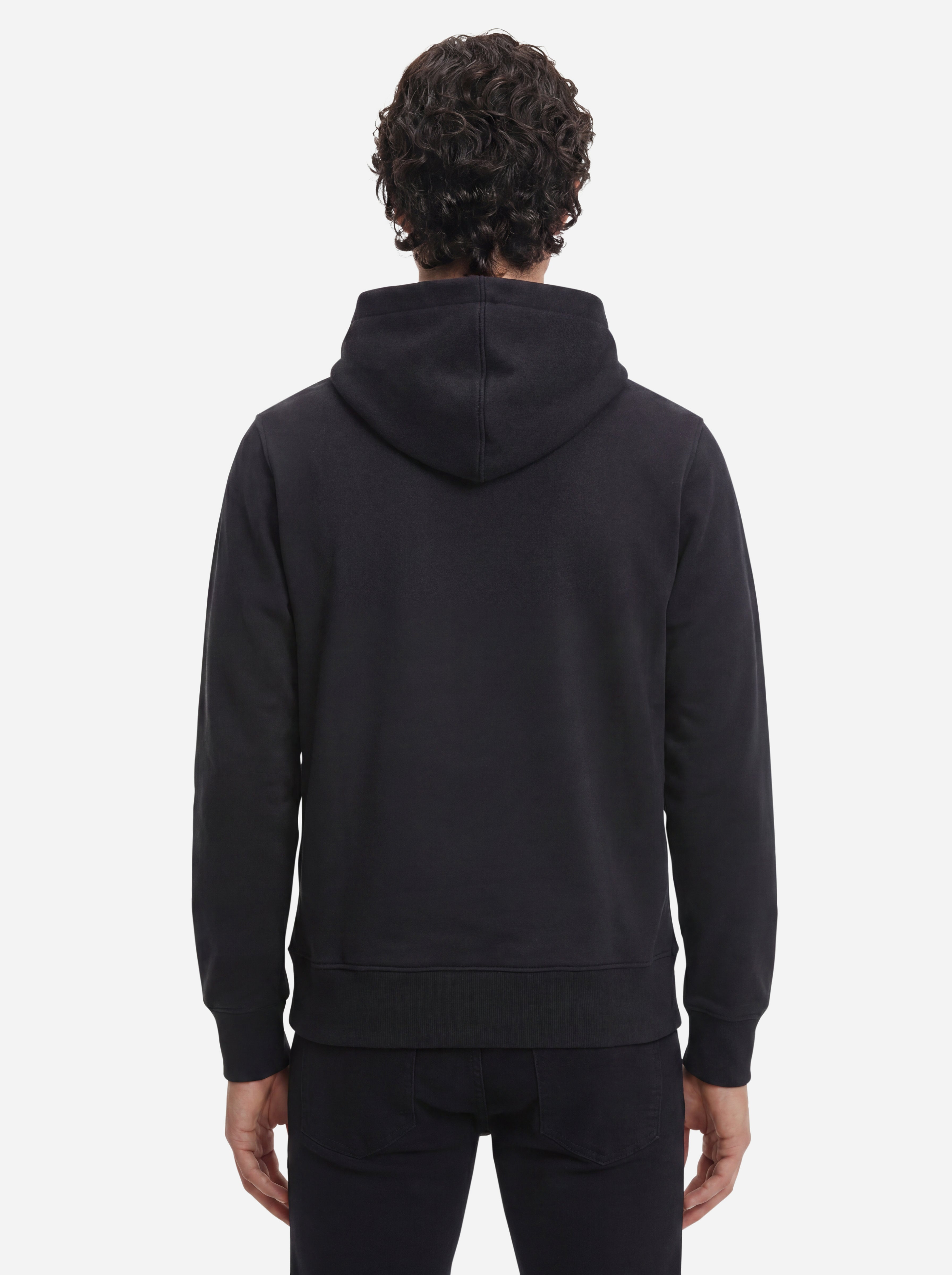 Calvin Klein Jeans Felpa con Cappuccio con Logo Nera