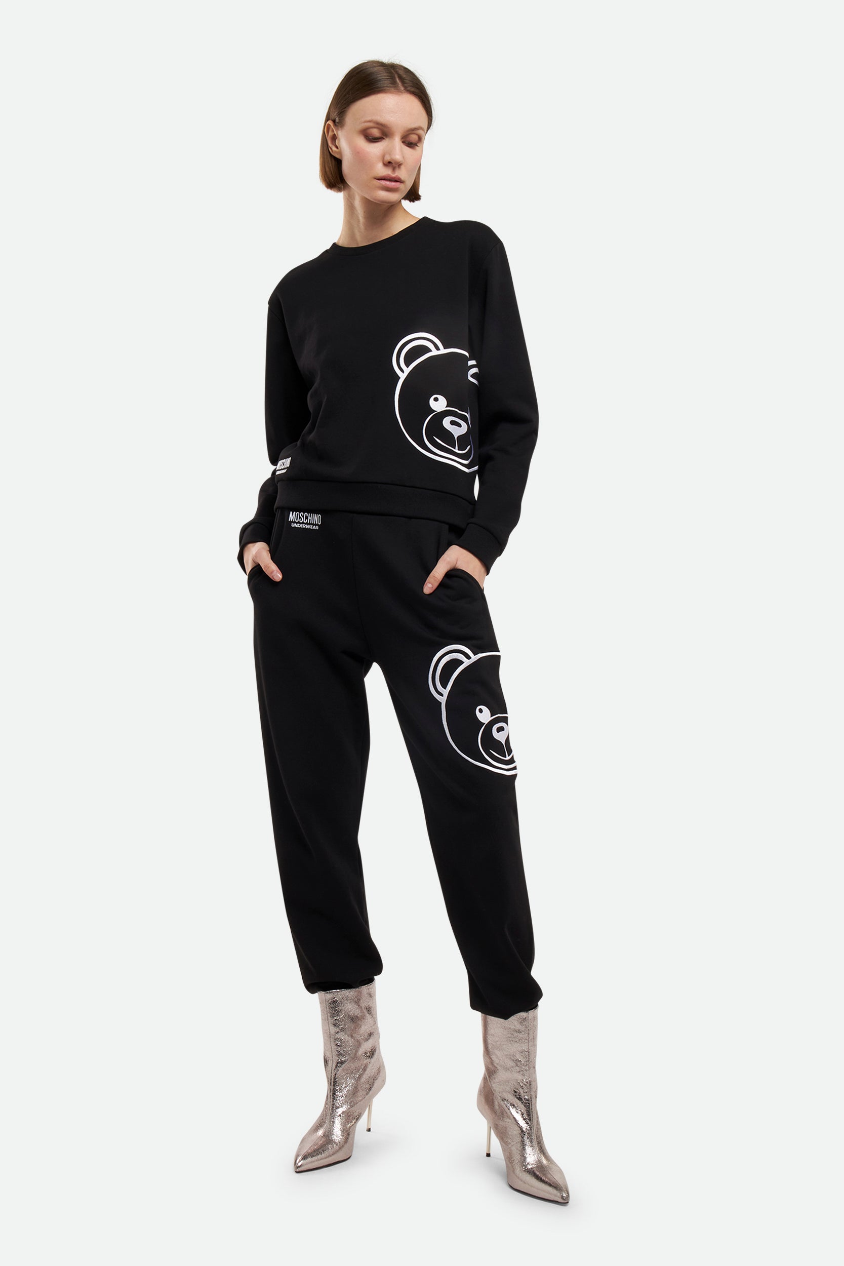Schwarzes Moschino-Sweatshirt