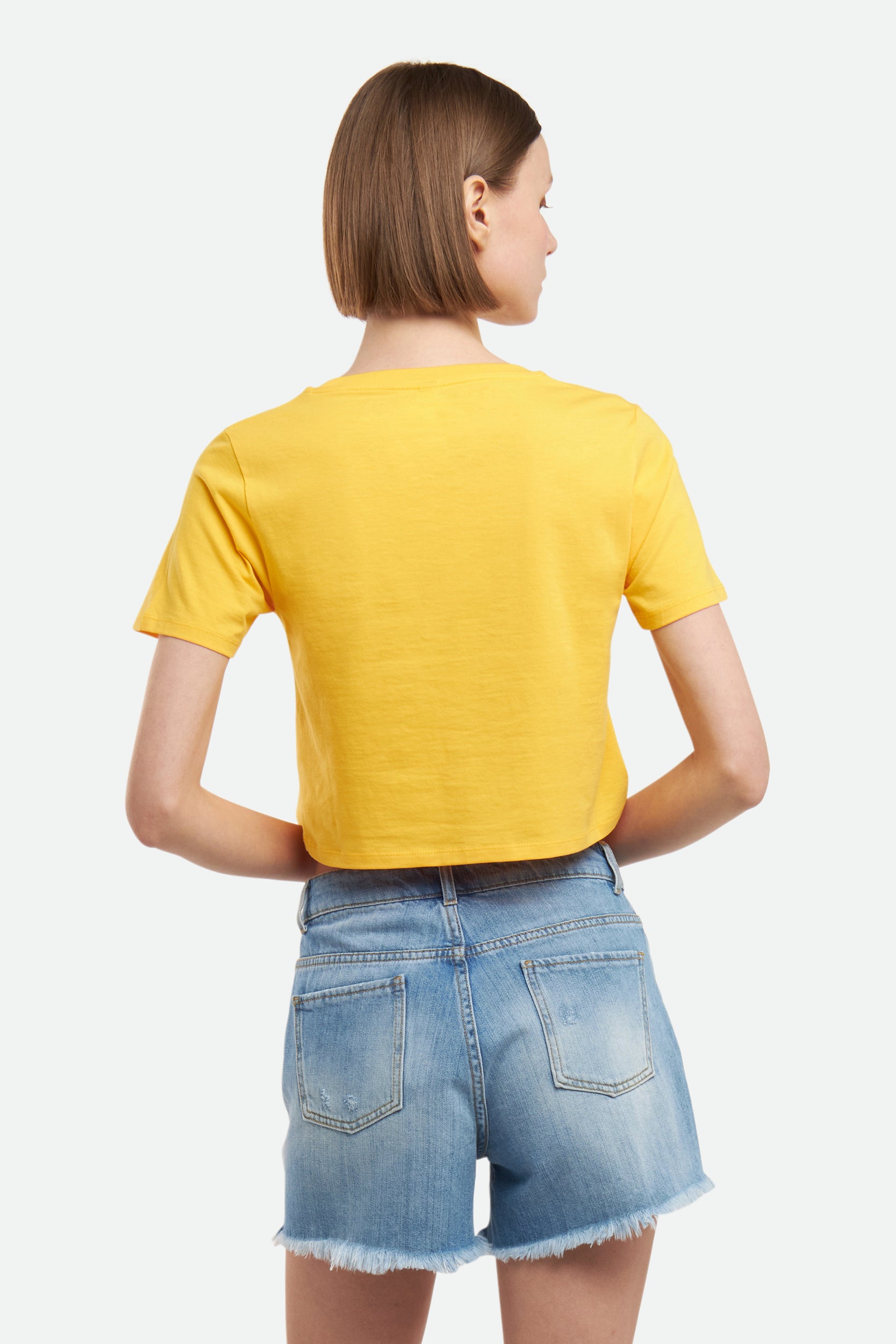 Moschino Gelbes T-Shirt