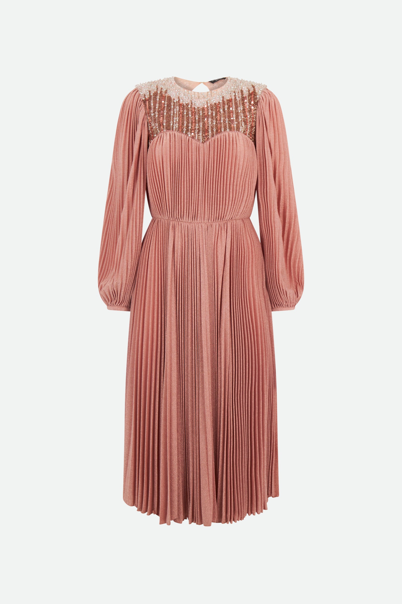 Elisabetta Franchi Empire-Kleid Roségold