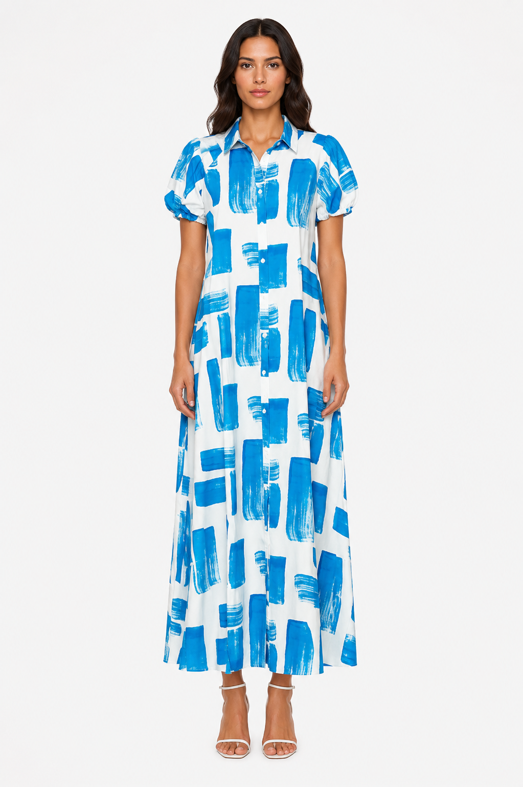 GLAMOURÖSES langes Hemdkleid