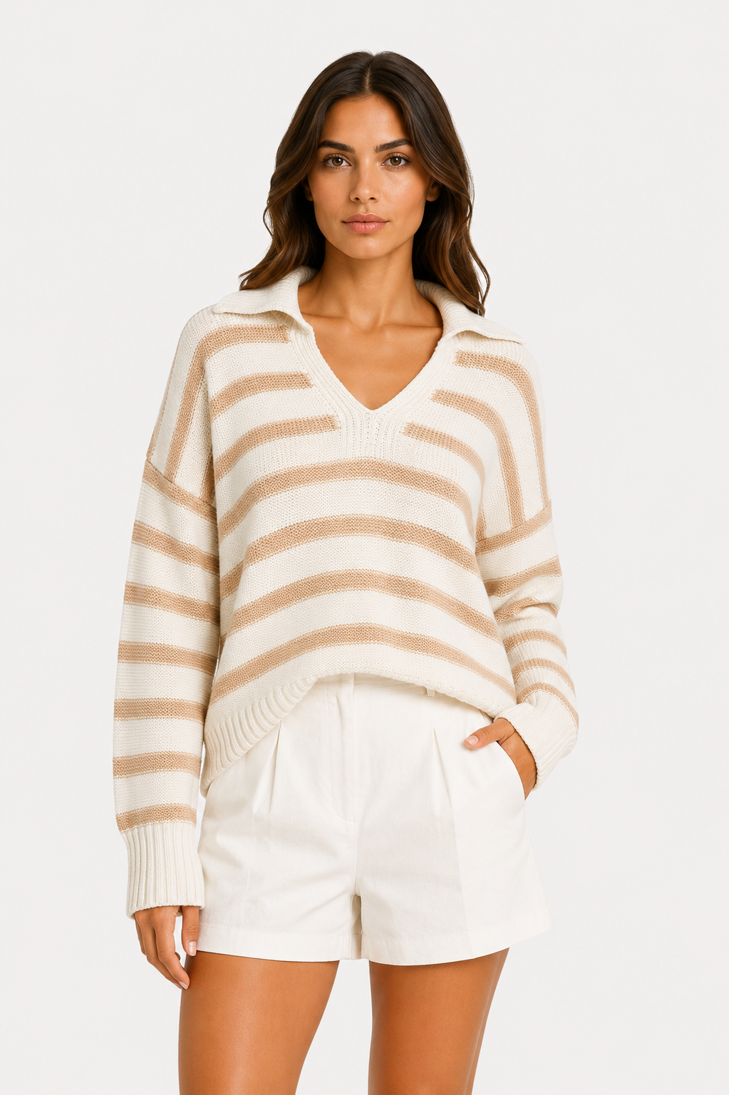 Twinset Mehrfarbiger Streifenpullover