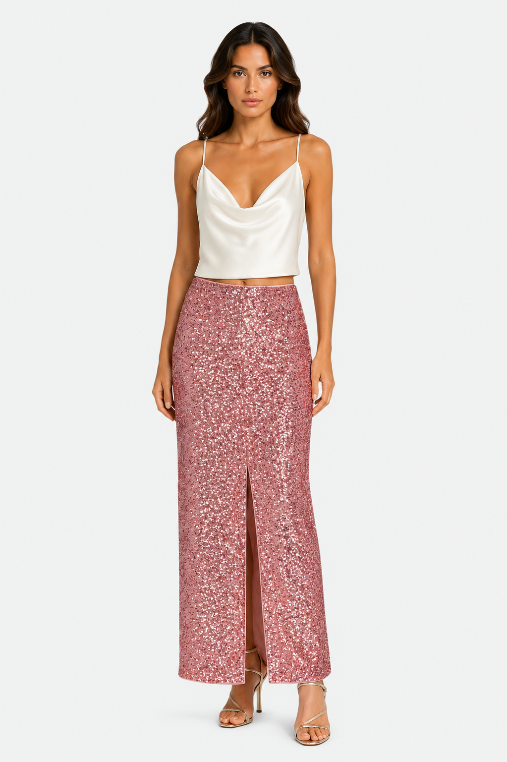 Twinset Rock Pailletten Rose