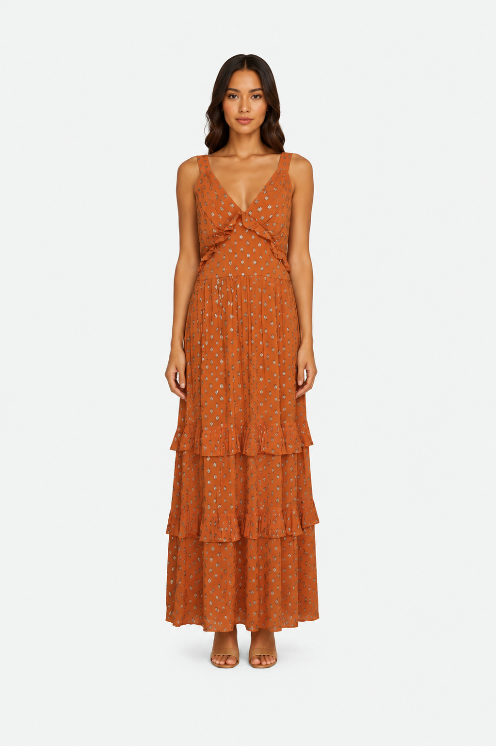 Twinset Langes Kleid mit Muster