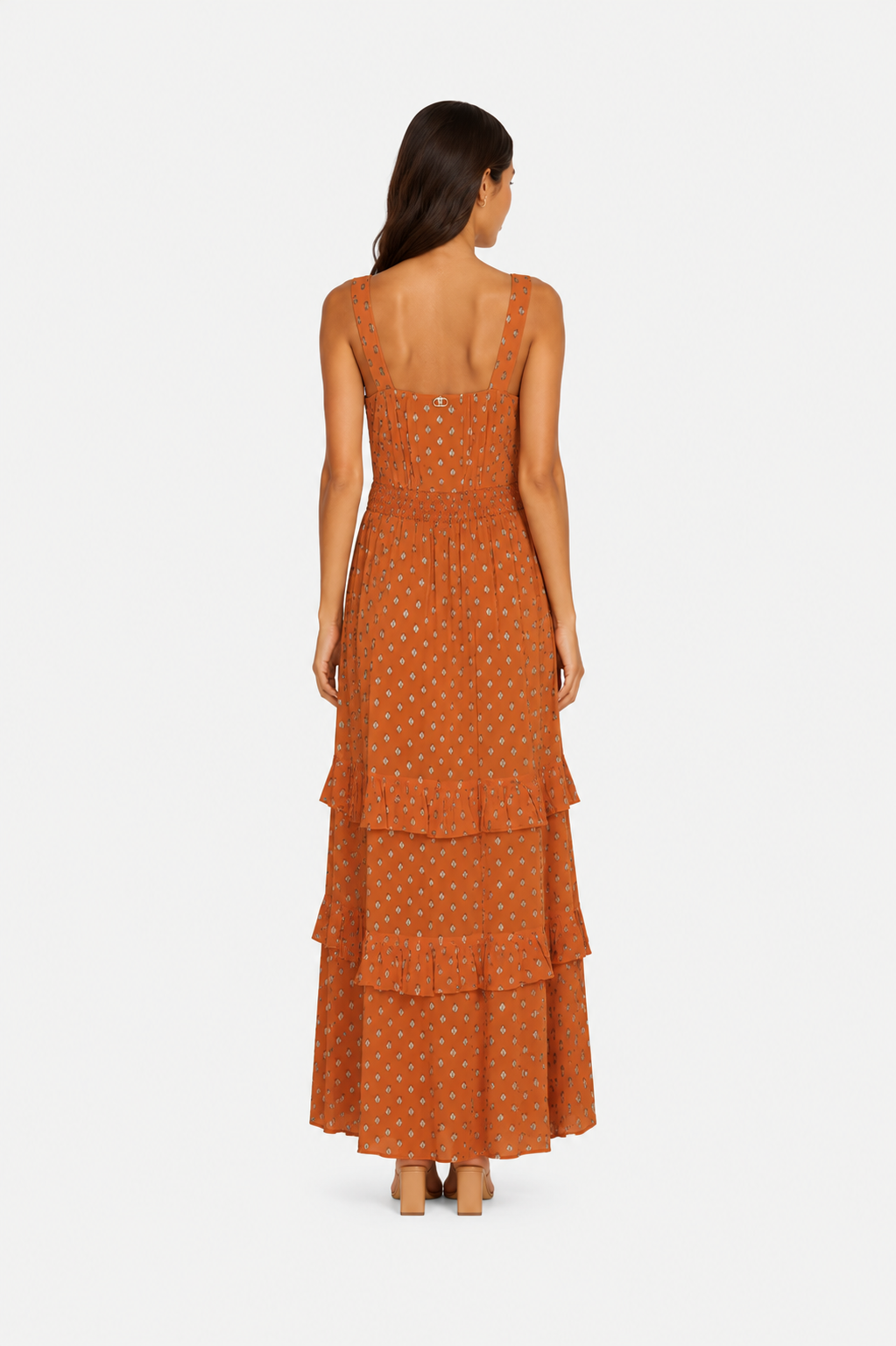 Twinset Langes Kleid mit Muster