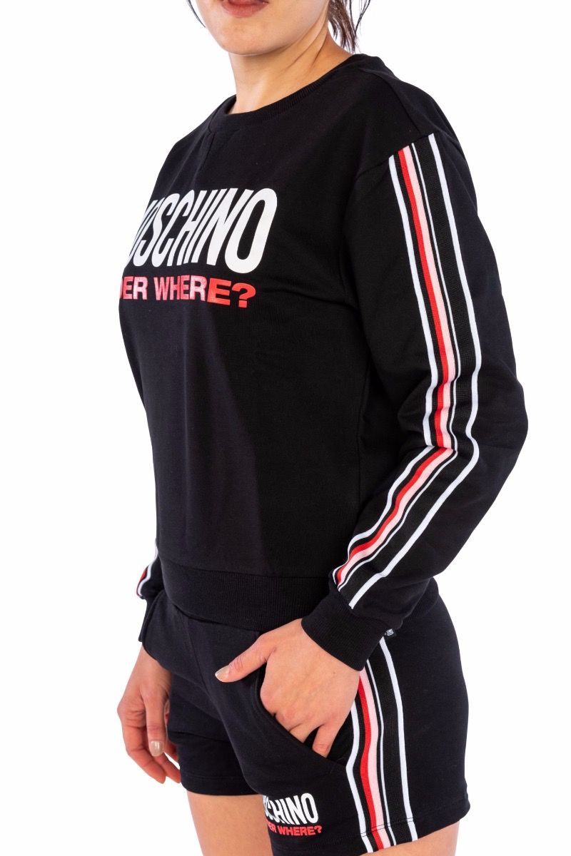 MOSCHINO Schwarz -Sweatshirt „Under Where?“