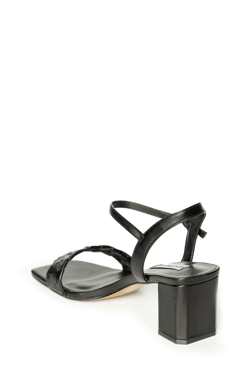 STEVE MADDEN Schwarze Sandale mit Haddie-Absatz