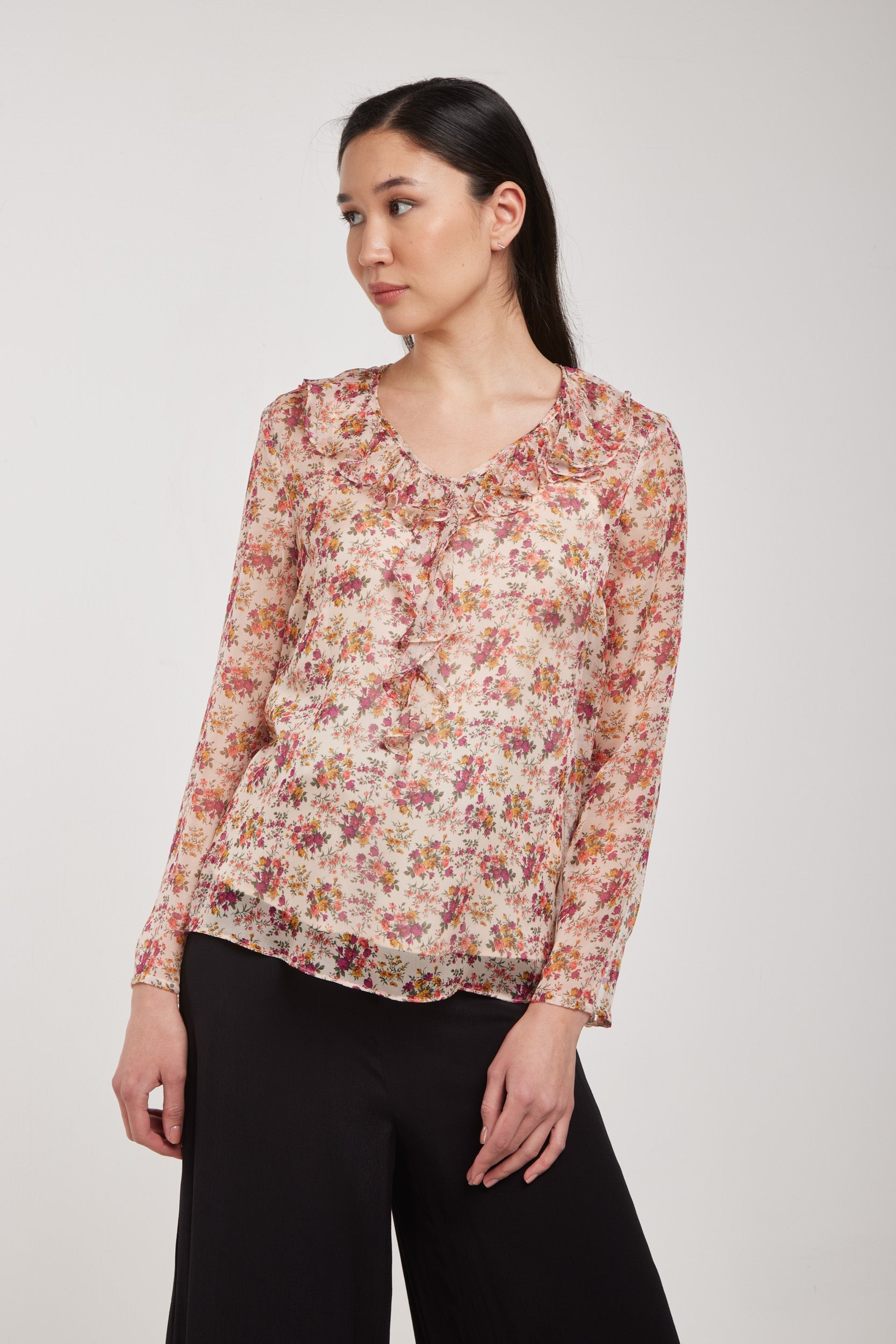 TWINSET Chiffonbluse mit Blumenmuster