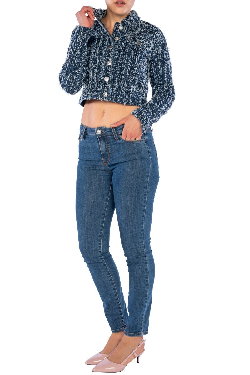 Giacca in Jeans con Bouclé Twinset Mein Zwilling