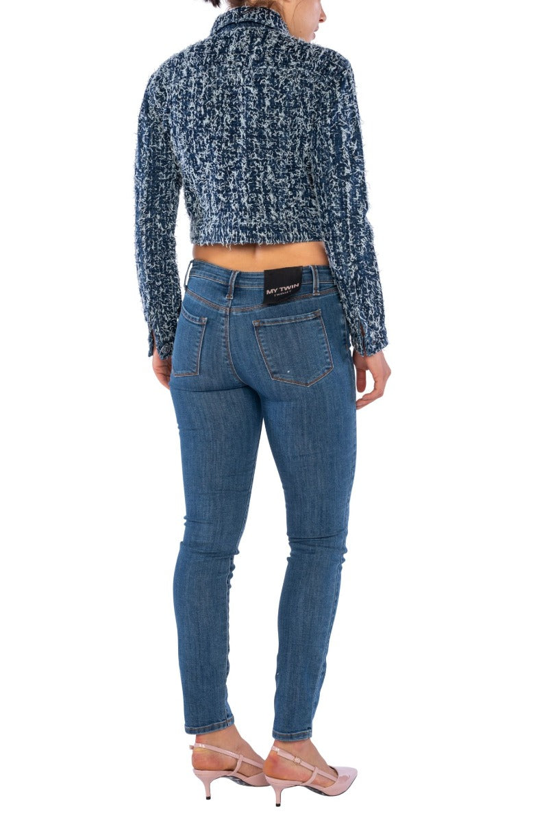 Giacca in Jeans con Bouclé Twinset Mein Zwilling