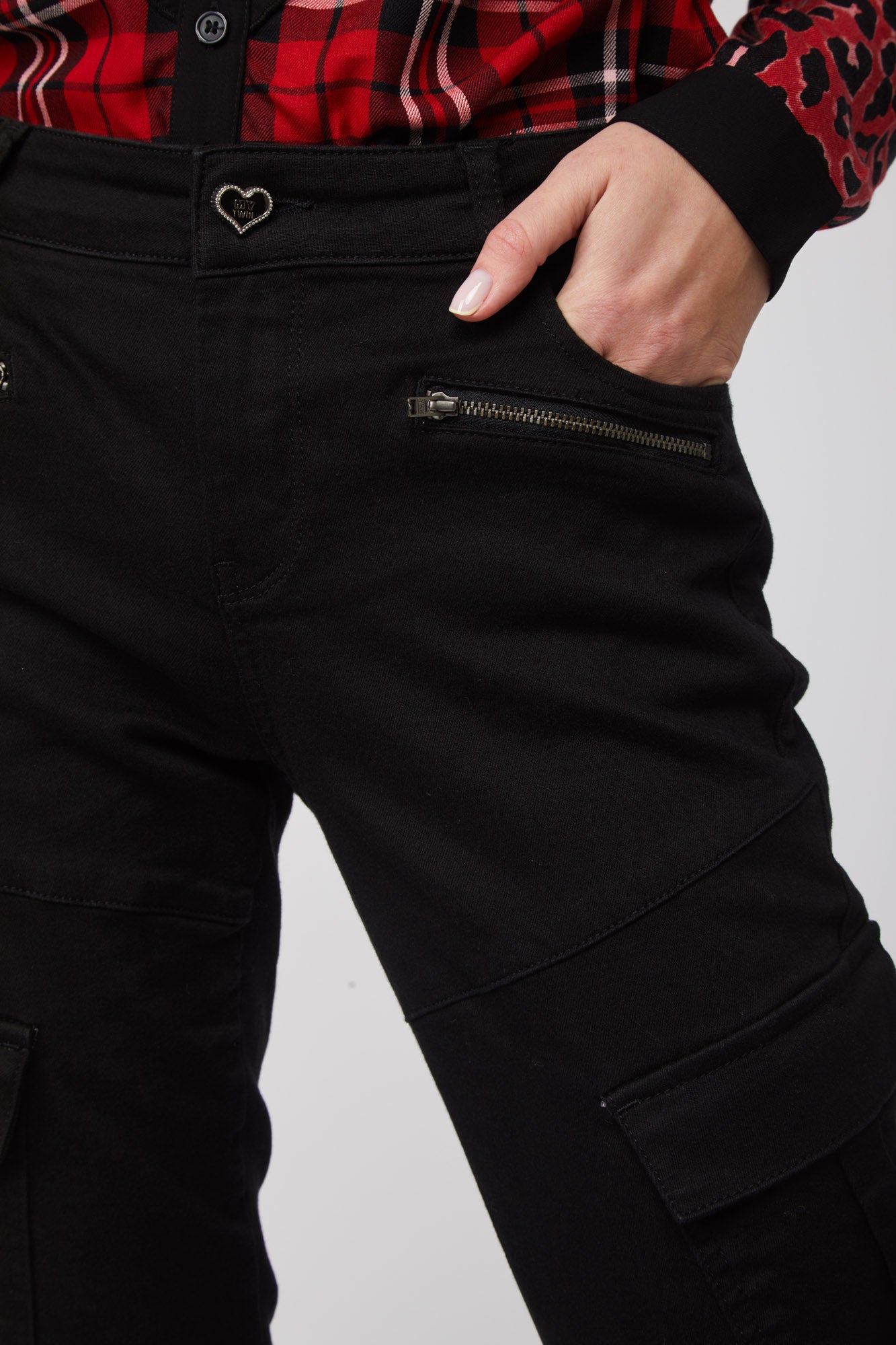TWINSET Schwarz Cargohose