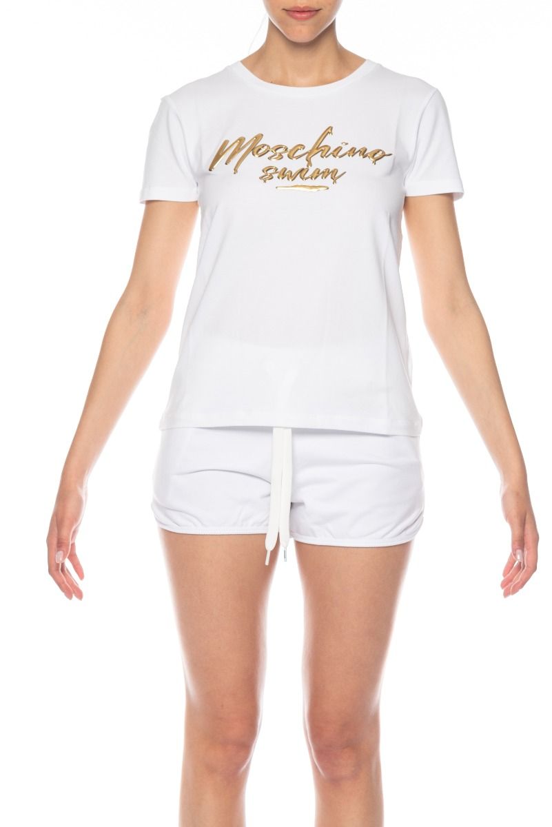 MOSCHINO T-Shirt mit Moschino Swim-Logo