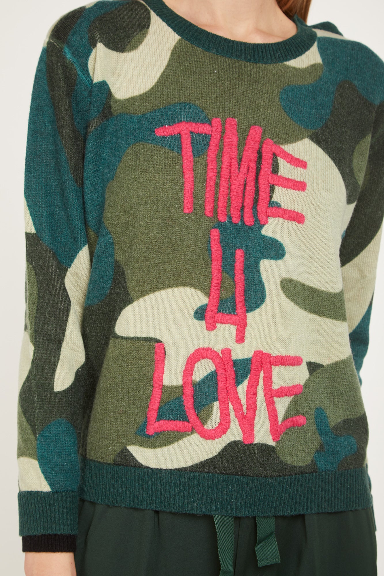 PRINCESSE LODO Military Pullover "Time 4 Love"