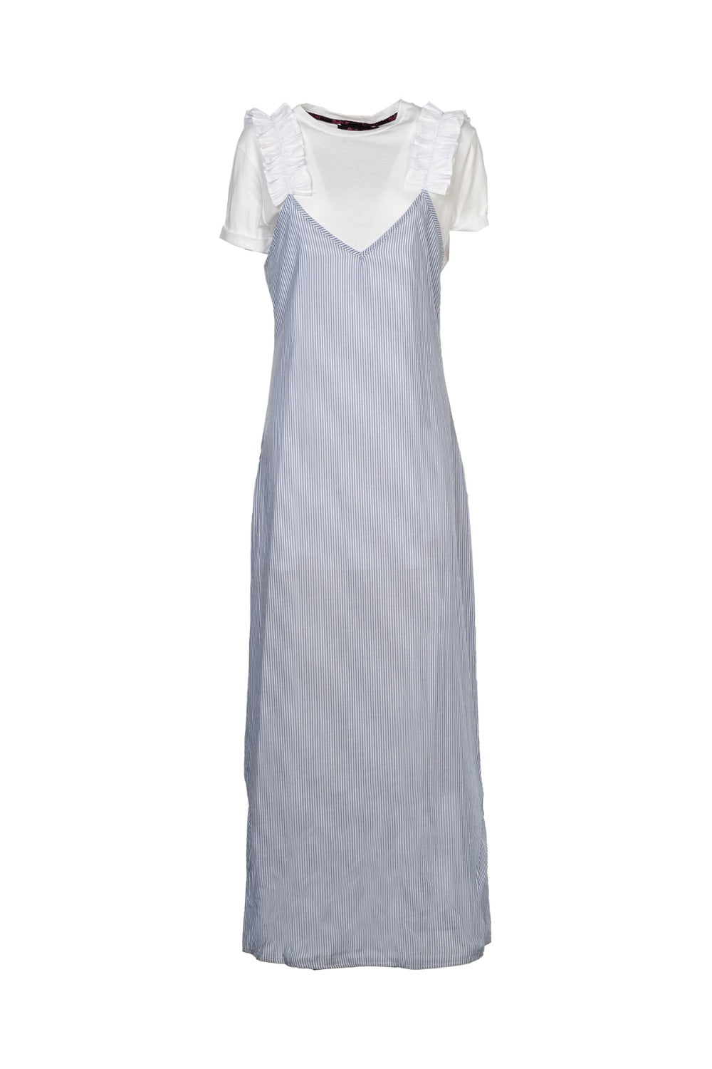 Hellblaues Kleid mit T-Shirt von Giulia N Couture®?