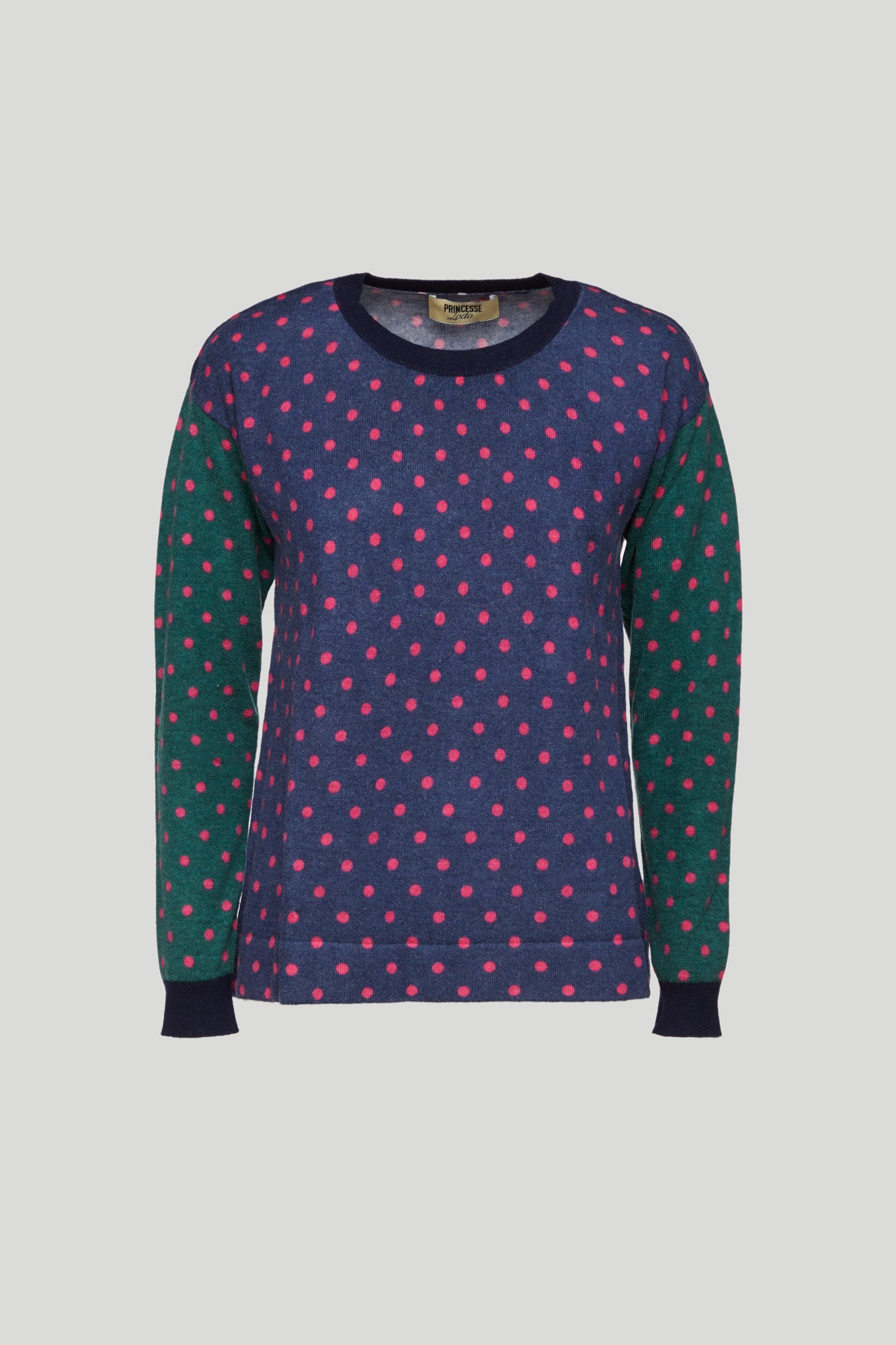 PRINCESSE LODO Colorblock Pois Pullover