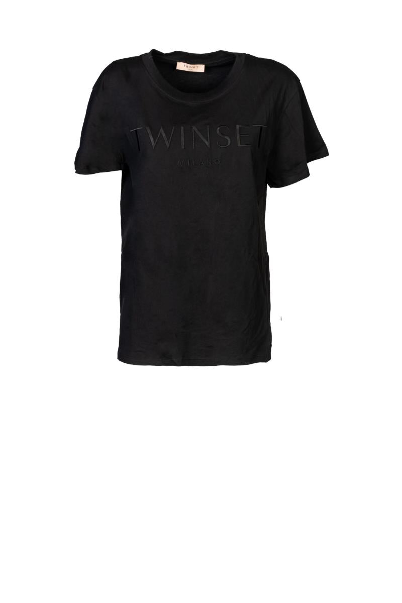 TWINSET T-Shirt Nera-Logo