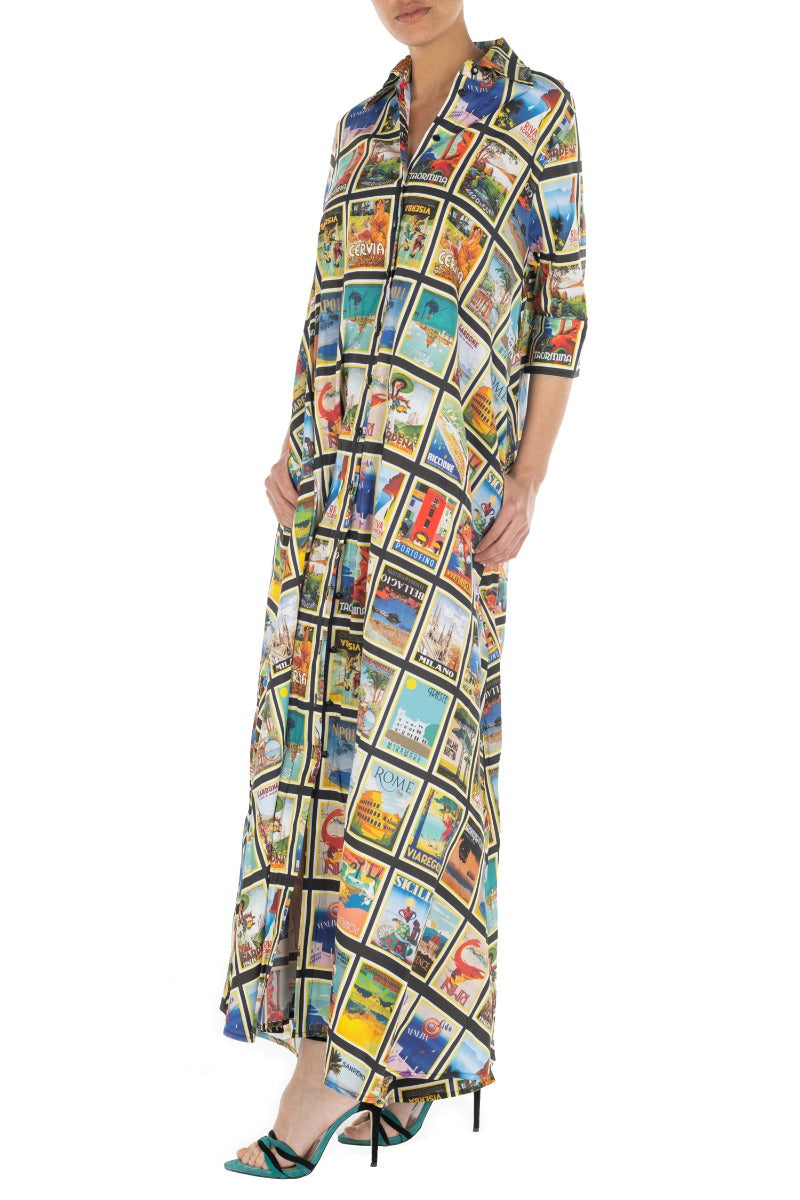 Ultraschickes Kleid mit Dolce Vita-Print