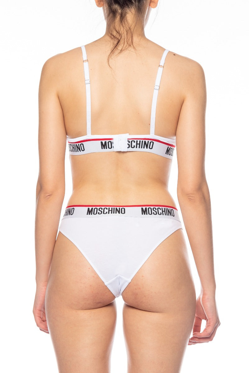 MOSCHINO Weiße Slips mit Logoband