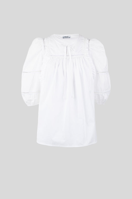 LIU JO Bluse mit Puffärmeln