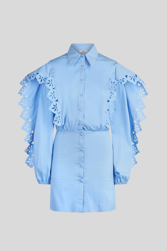 JIJIL Hellblaues Hemdkleid
