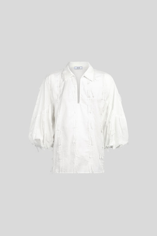 JIJIL Weiße Bluse mit Stickereien