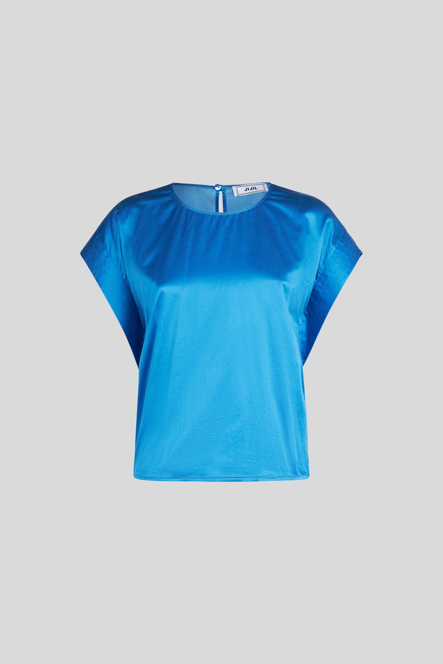 JIJIL T-Shirt in gemischtem Pilzblau-Kobalt