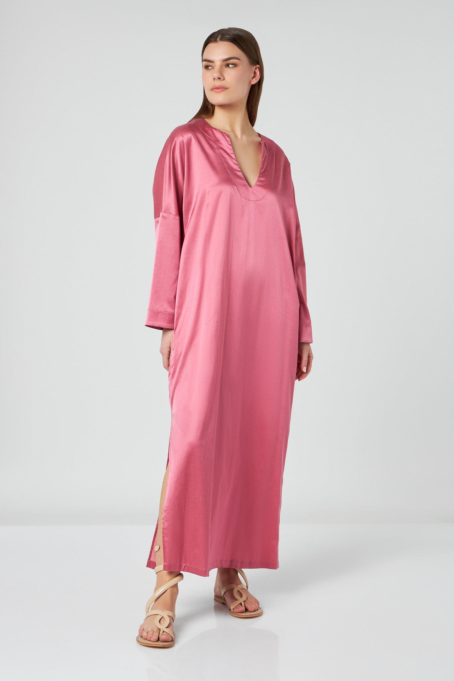 JIJIL Rosa Kaftan-Barbie-Kleid