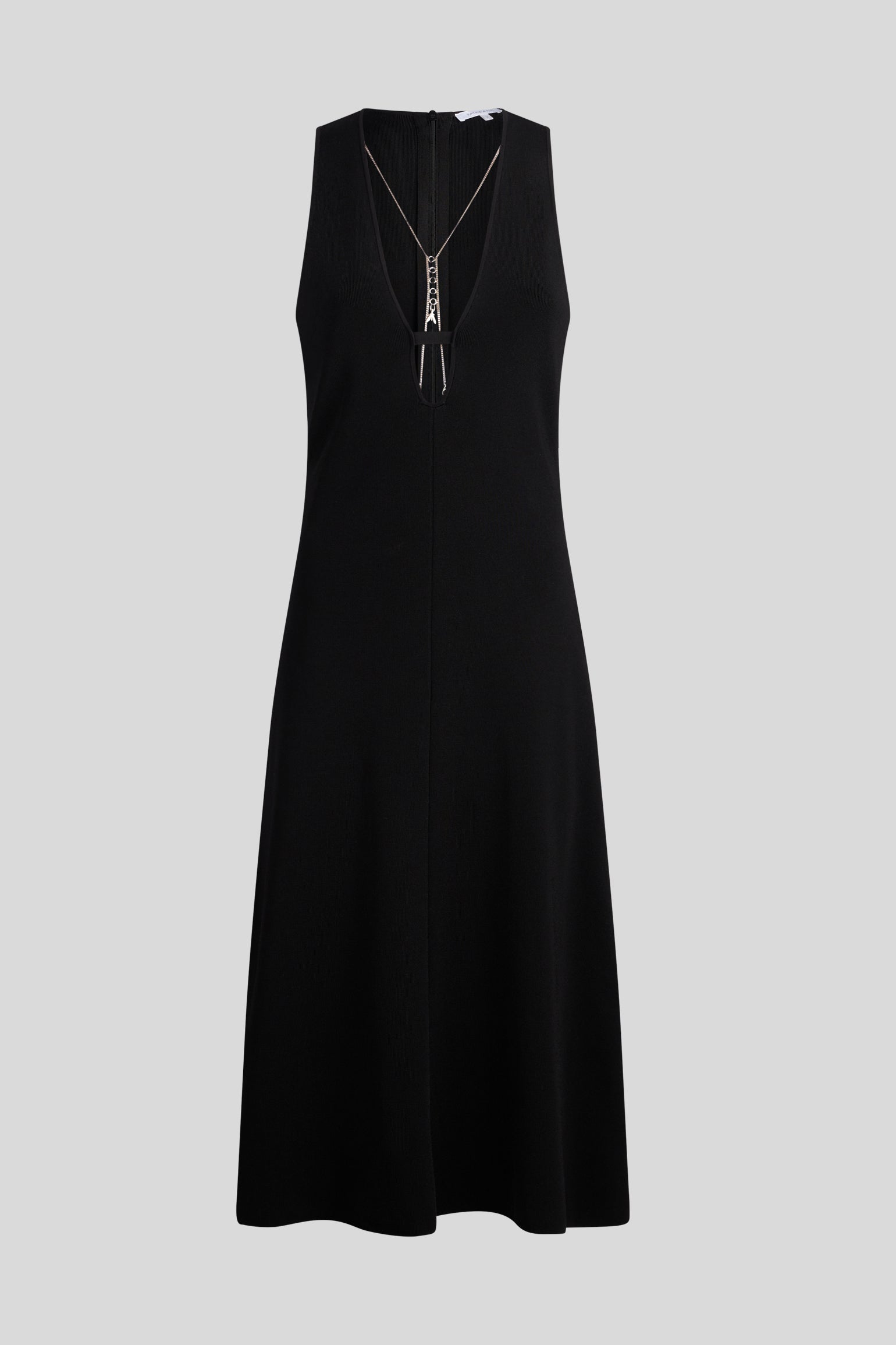 PATRIZIA PEPE Schwarzes Kleid mit tiefem Ausschnitt