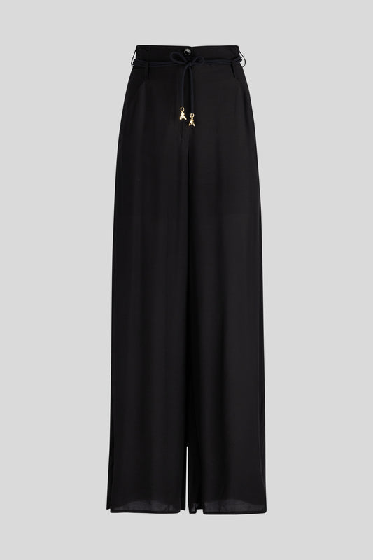 PATRIZIA PEPE Schwarze Hose mit weitem Bein