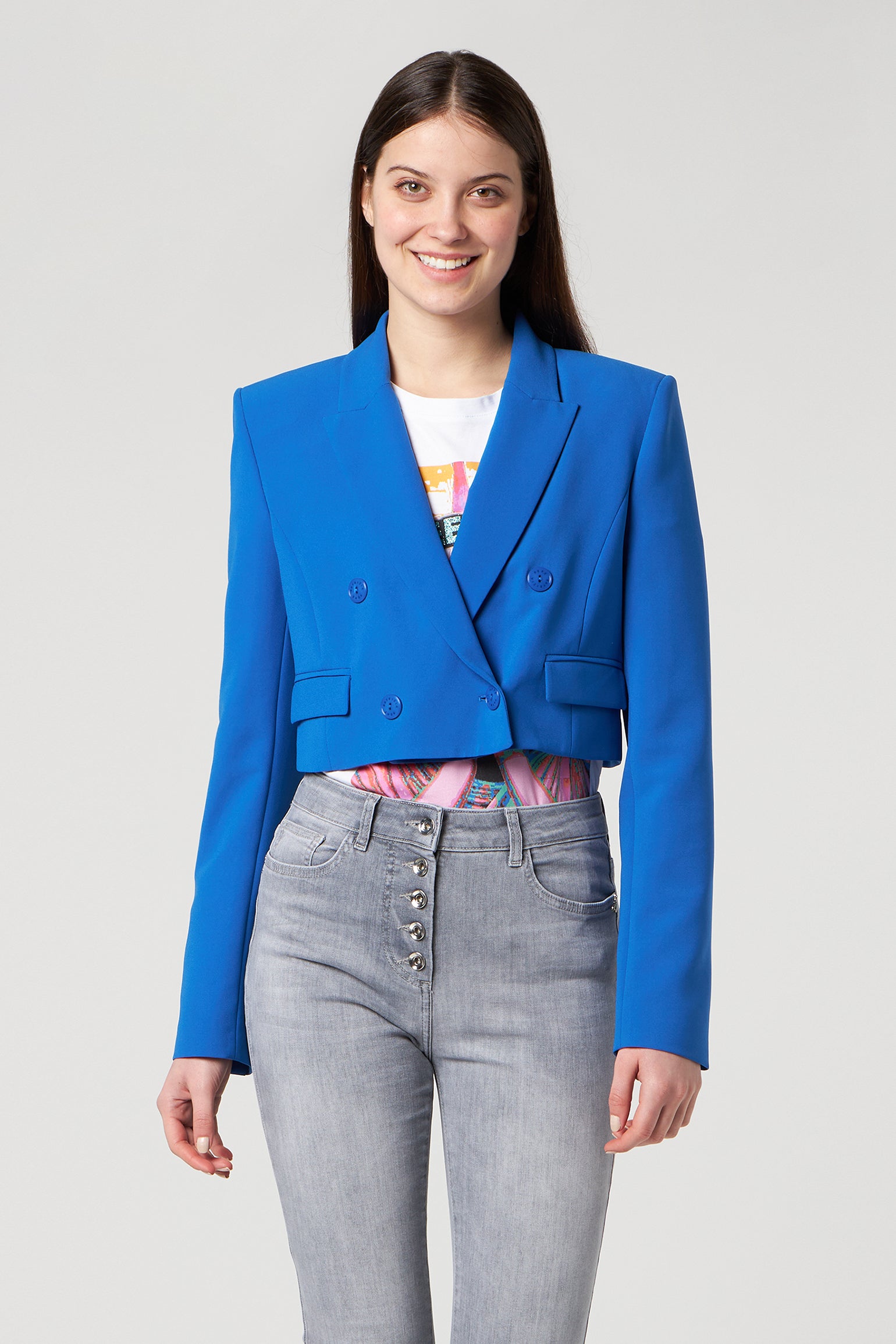 PATRIZIA PEPE Bluette Cropped-Jacke