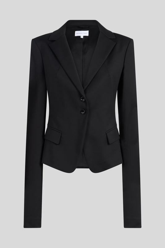 PATRIZIA PEPE Schwarzer Blazer mit langen Ärmeln