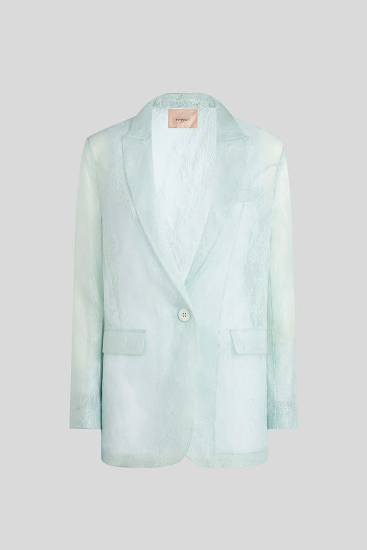 TWINSET Blazer aus Organza und Agave-Spitze