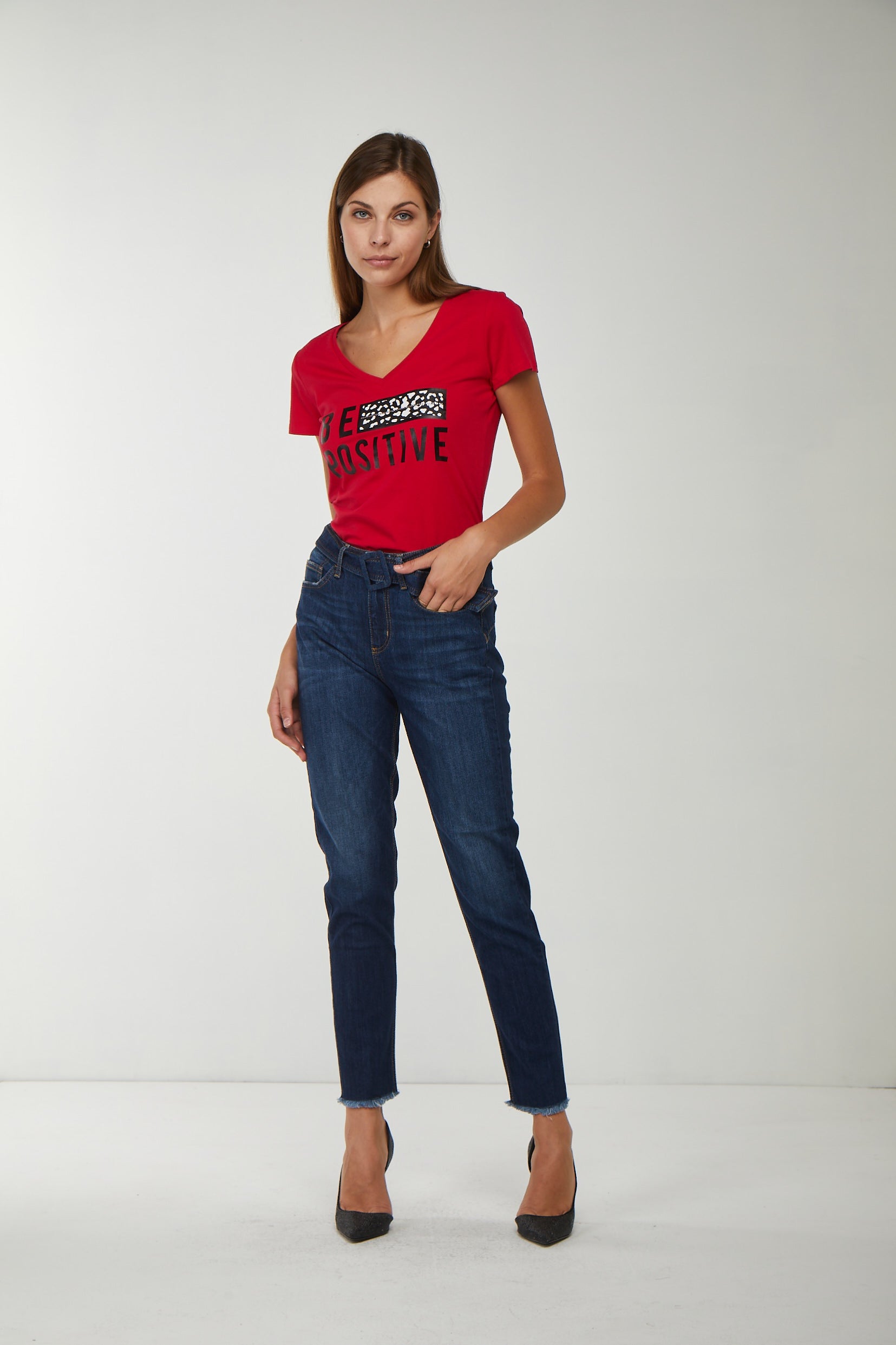 LIU JO High Waist Jeans mit Gürtel