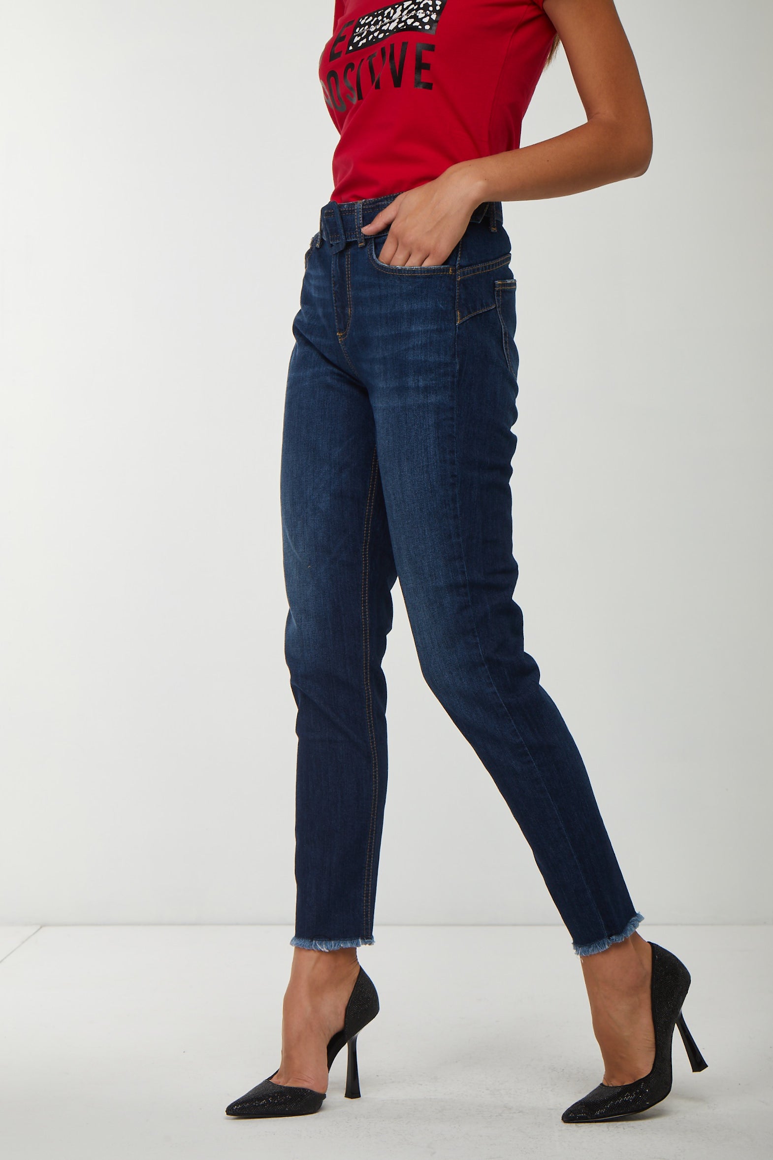 LIU JO High Waist Jeans mit Gürtel