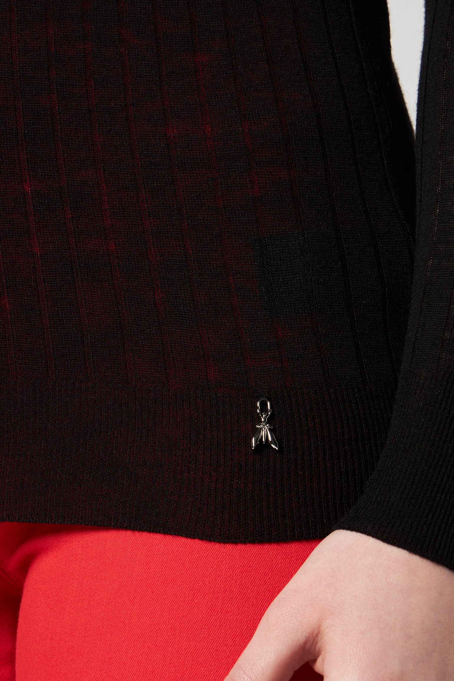 PATRIZIA PEPE Schwarz Rollkragenpullover